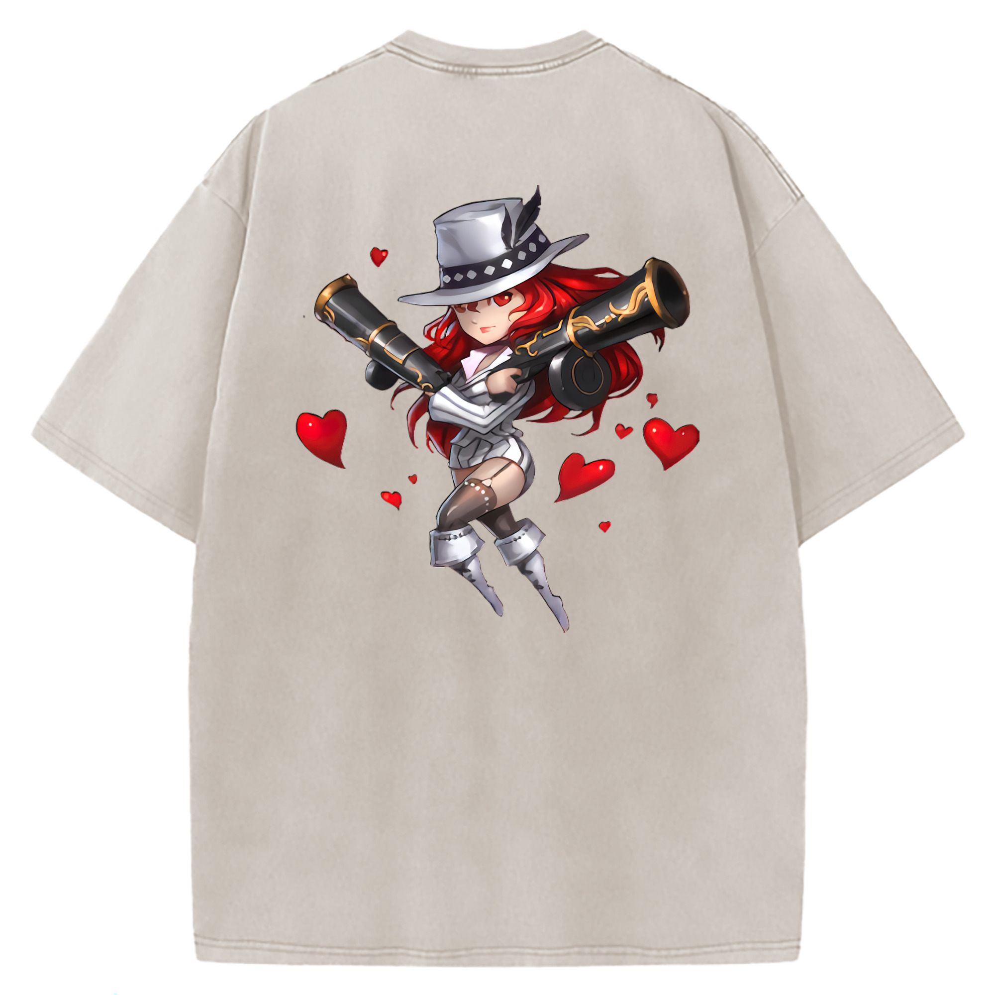 （画像用） リーグ・オブ・レジェンド League of Legends LOL 綿100% ヴィンテージ風 半袖Tシャツ（背面プリント）