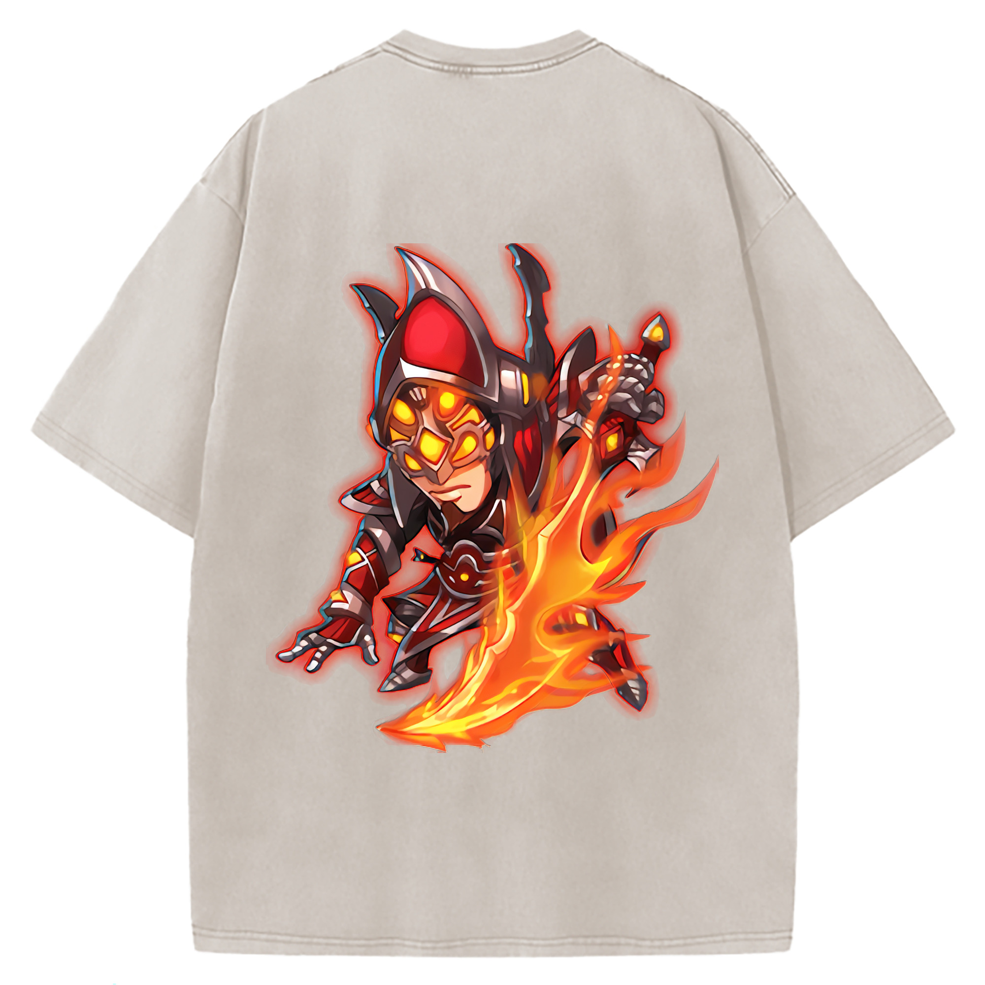 （画像用） リーグ・オブ・レジェンド League of Legends LOL 綿100% ヴィンテージ風 半袖Tシャツ（背面プリント）