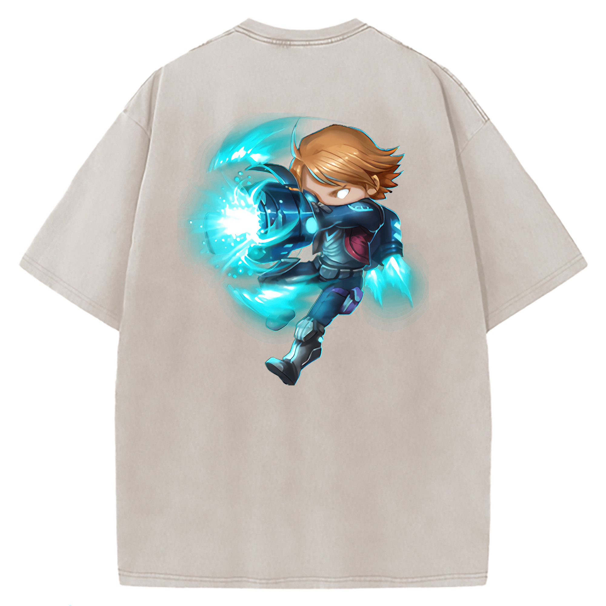 （画像用） リーグ・オブ・レジェンド League of Legends LOL 綿100% ヴィンテージ風 半袖Tシャツ（背面プリント）