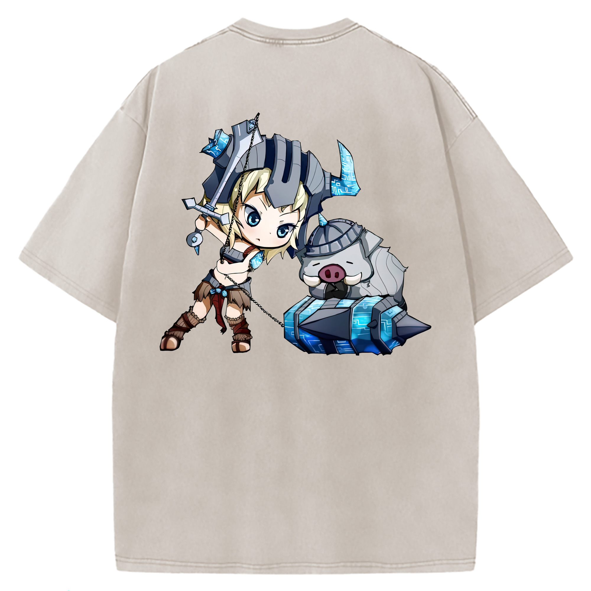 （画像用） リーグ・オブ・レジェンド League of Legends LOL 綿100% ヴィンテージ風 半袖Tシャツ（背面プリント）