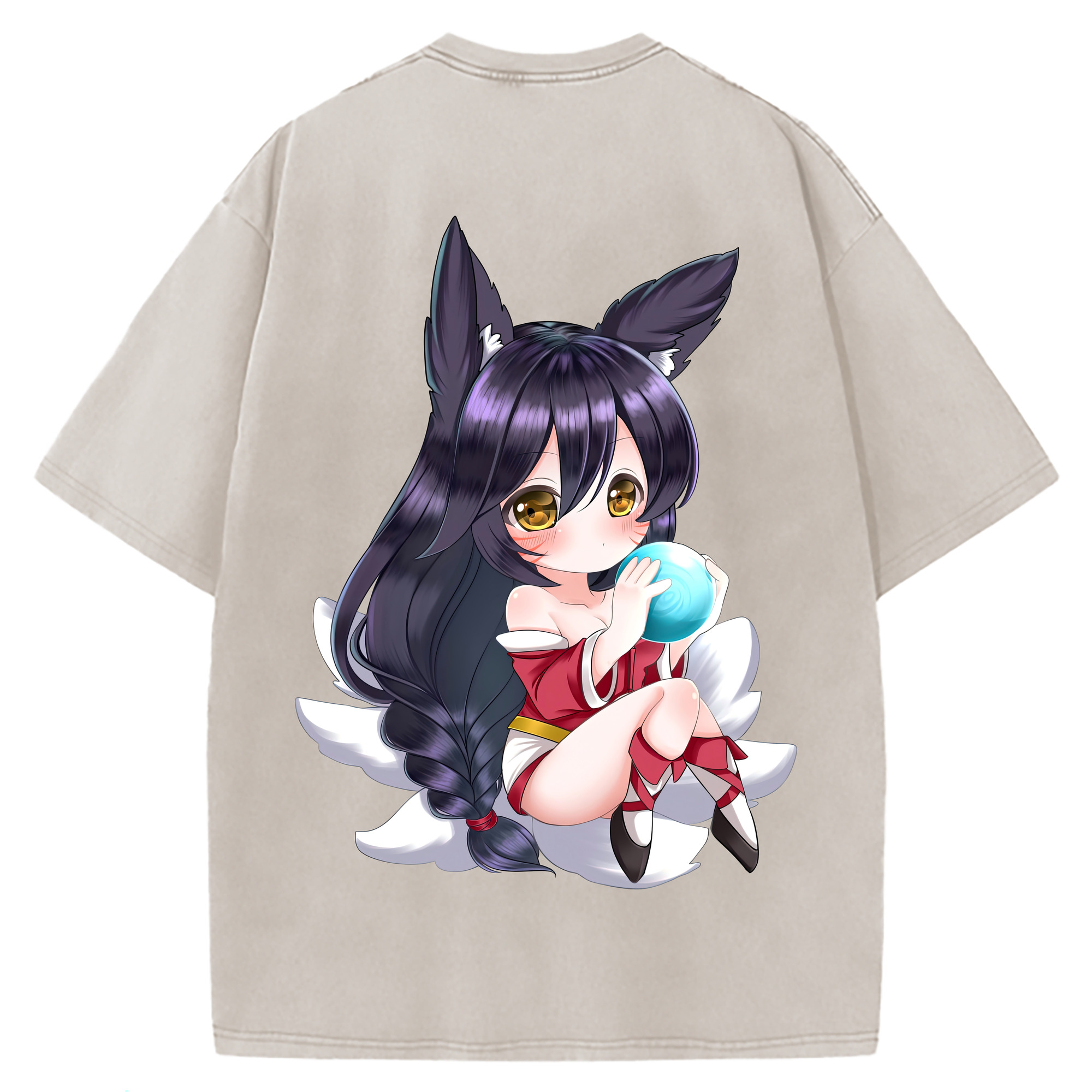 （画像用） リーグ・オブ・レジェンド League of Legends LOL 綿100% ヴィンテージ風 半袖Tシャツ（背面プリント）