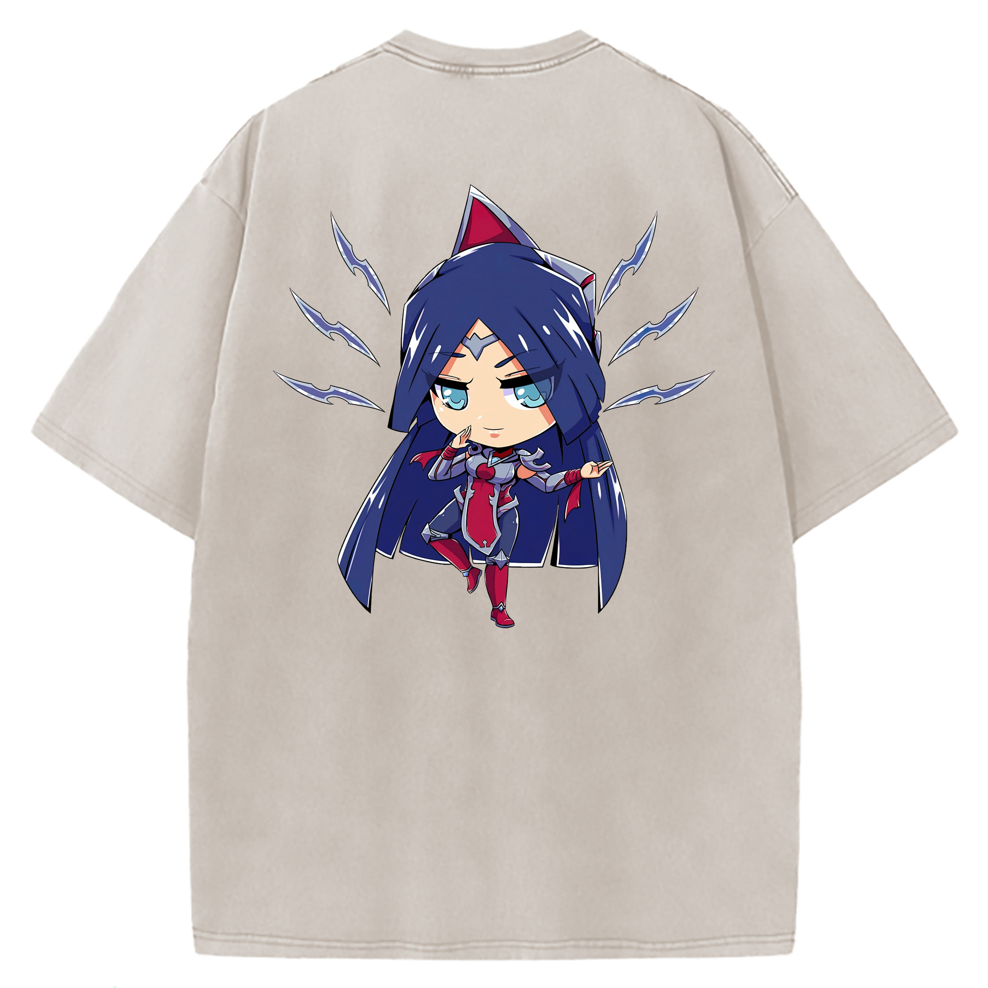 （画像用） リーグ・オブ・レジェンド League of Legends LOL 綿100% ヴィンテージ風 半袖Tシャツ（背面プリント）