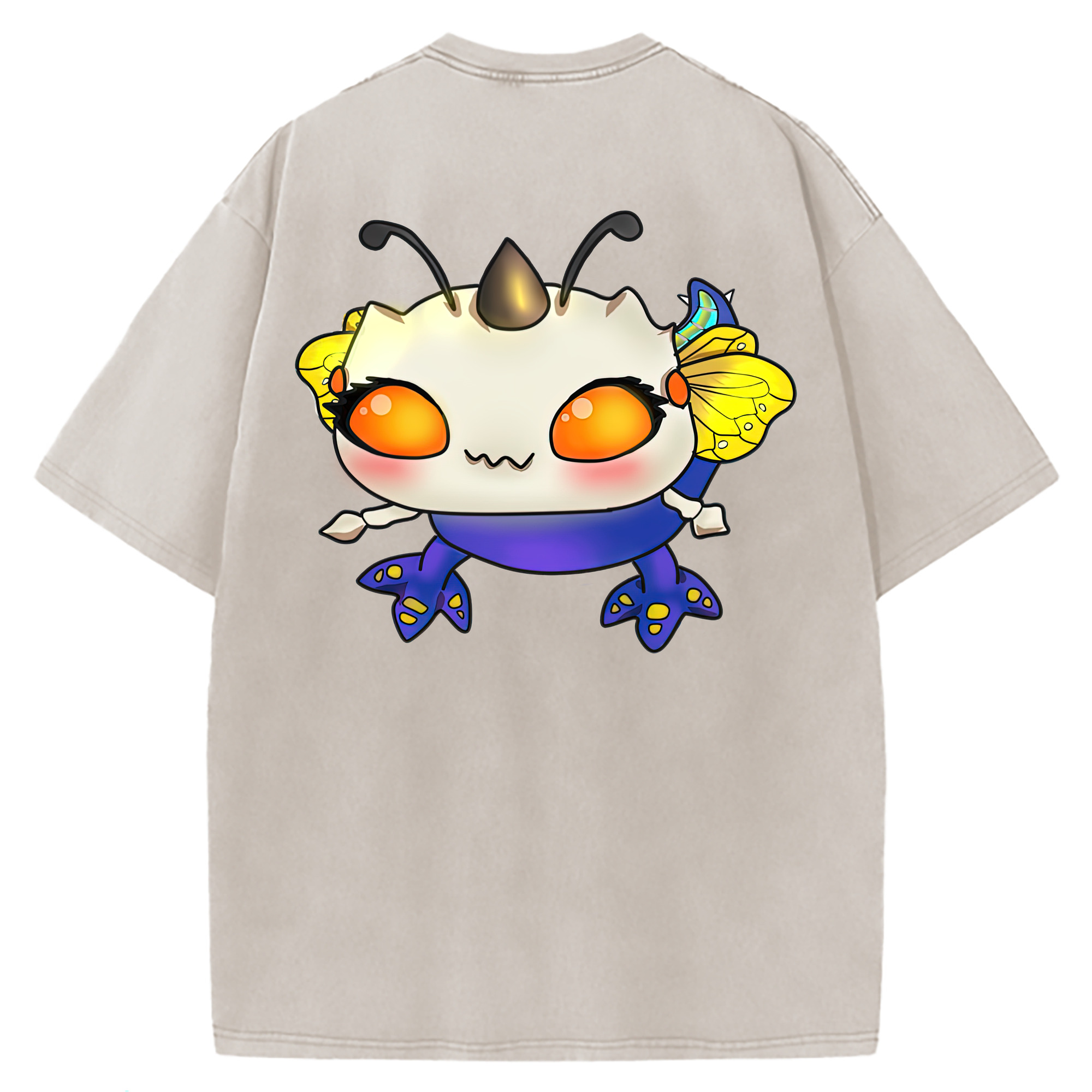（画像用） リーグ・オブ・レジェンド League of Legends LOL 綿100% ヴィンテージ風 半袖Tシャツ（背面プリント）