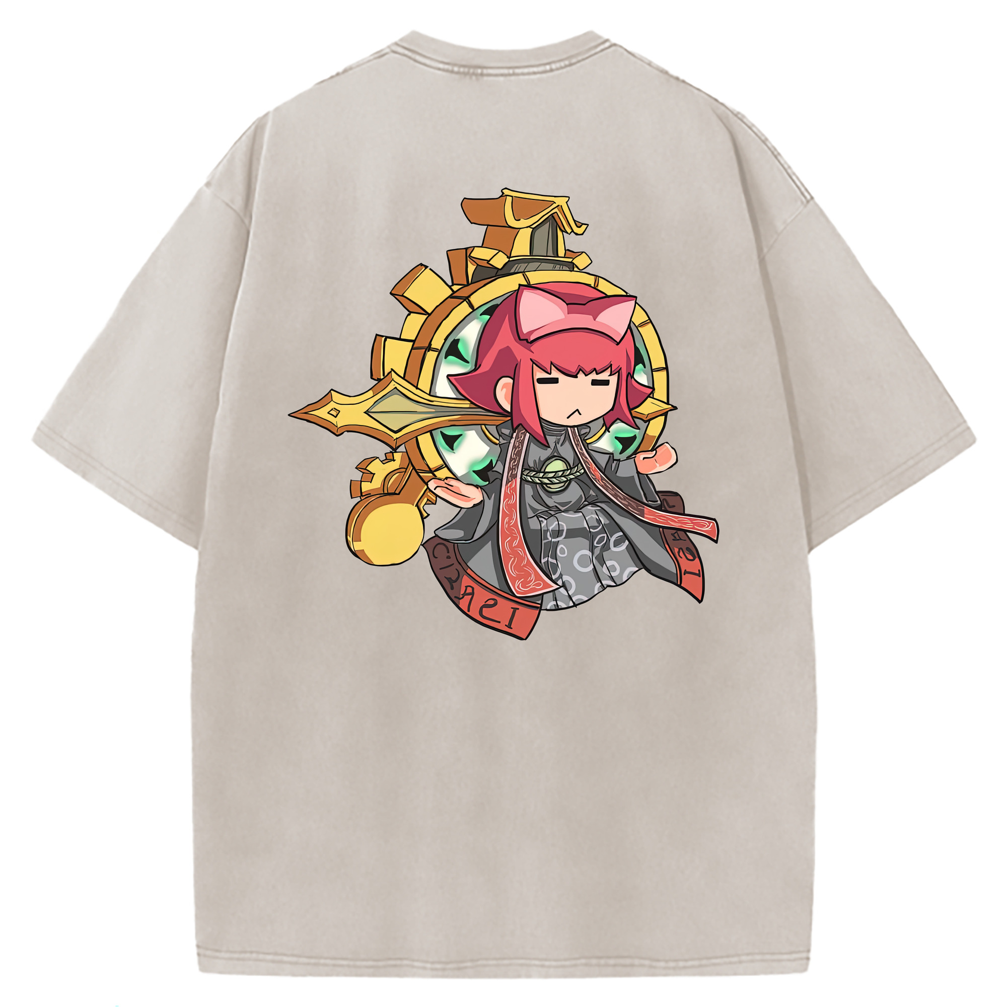 （画像用） リーグ・オブ・レジェンド League of Legends LOL 綿100% ヴィンテージ風 半袖Tシャツ（背面プリント）