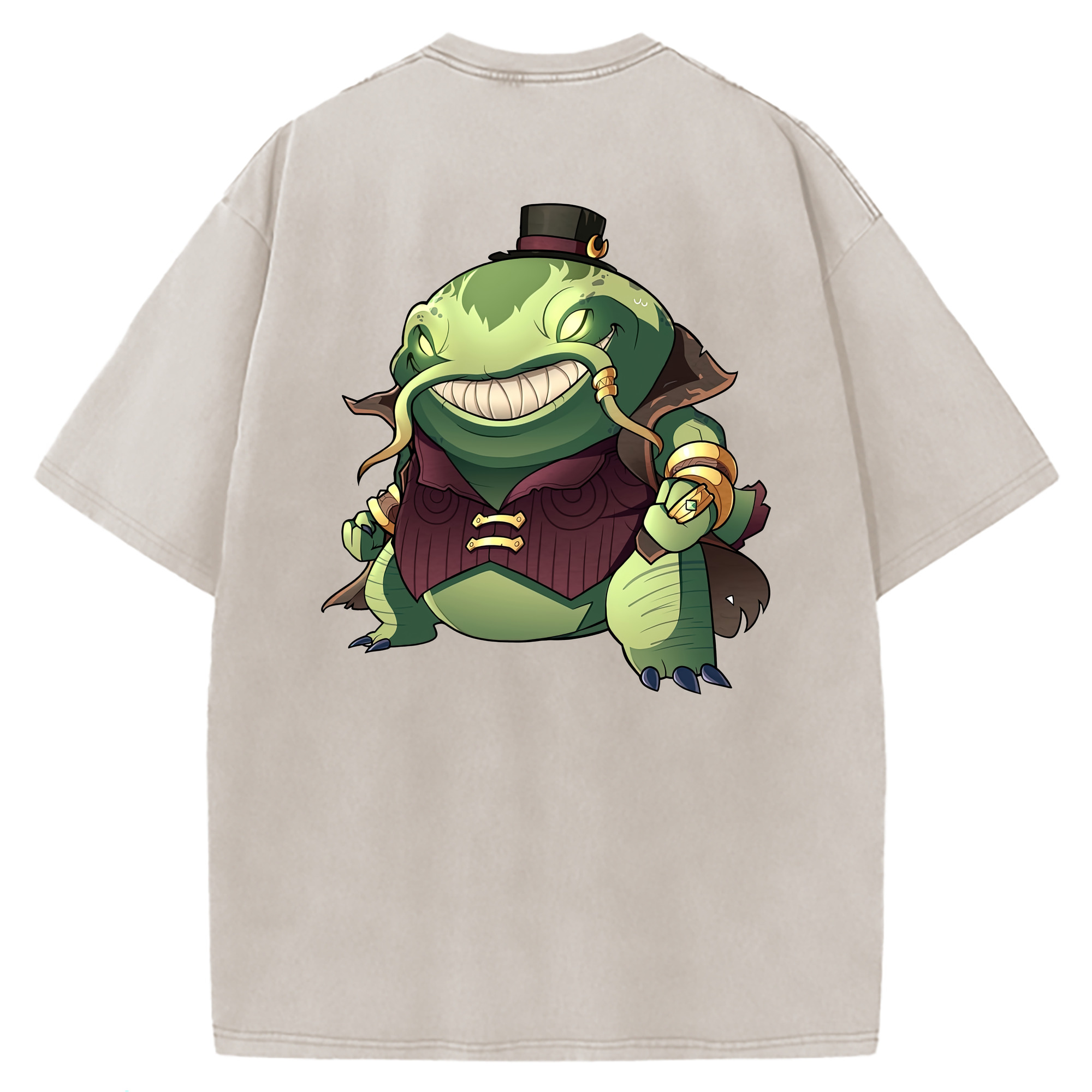 （画像用） リーグ・オブ・レジェンド League of Legends LOL 綿100% ヴィンテージ風 半袖Tシャツ（背面プリント）