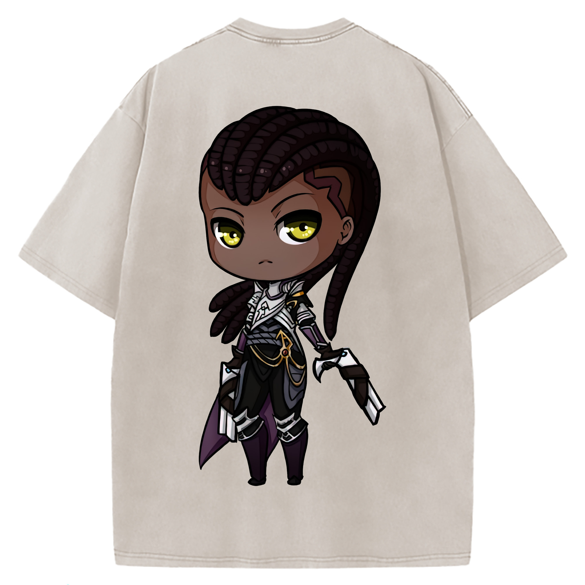 （画像用） リーグ・オブ・レジェンド League of Legends LOL 綿100% ヴィンテージ風 半袖Tシャツ（背面プリント）