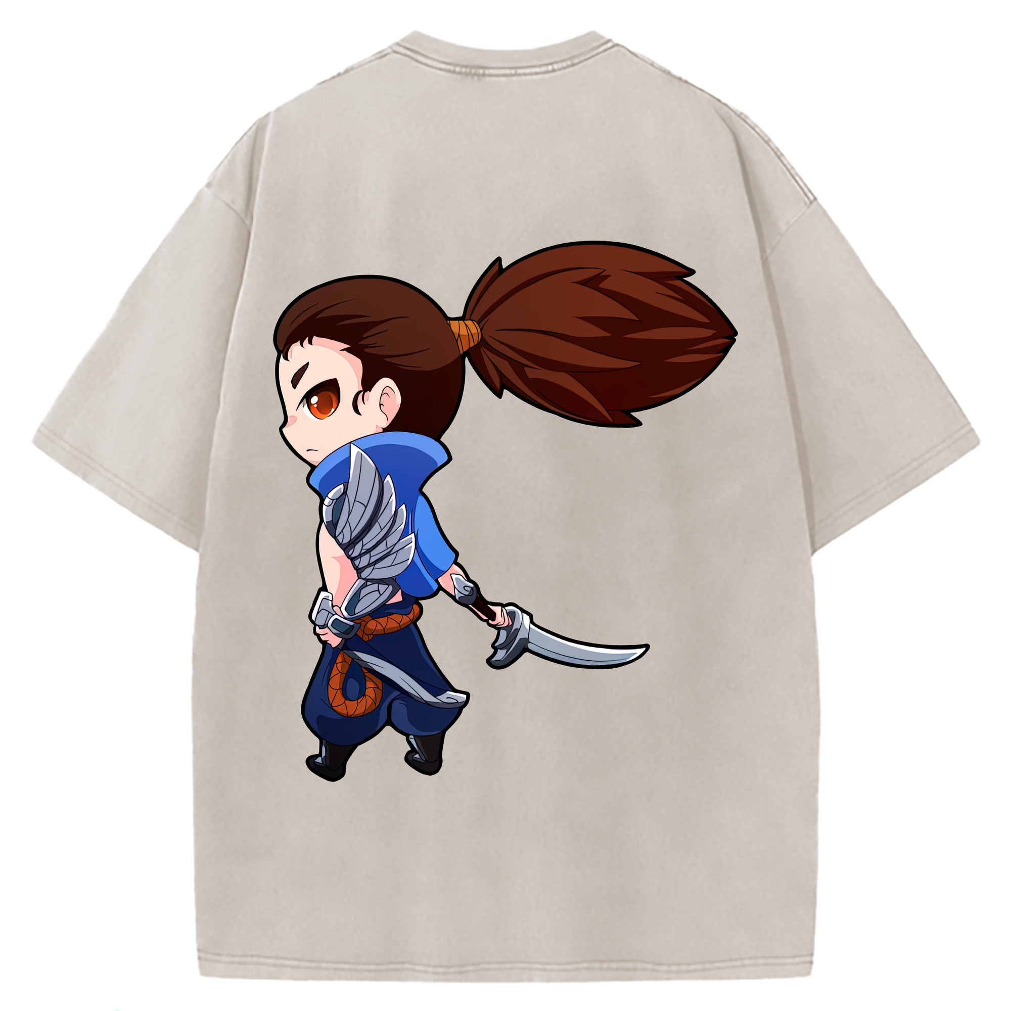 （画像用） リーグ・オブ・レジェンド League of Legends LOL 綿100% ヴィンテージ風 半袖Tシャツ（背面プリント）