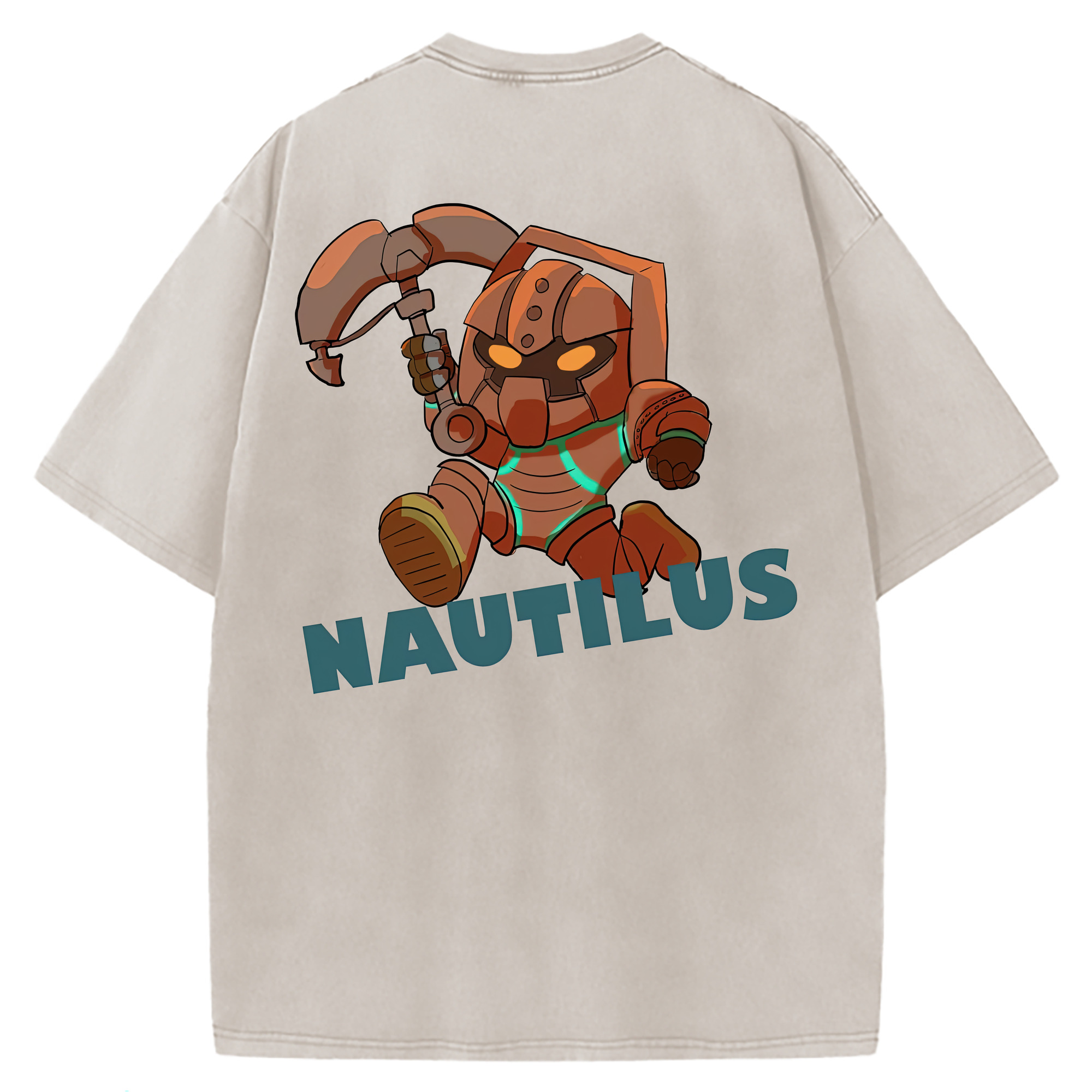 （画像用） リーグ・オブ・レジェンド League of Legends LOL 綿100% ヴィンテージ風 半袖Tシャツ（背面プリント）