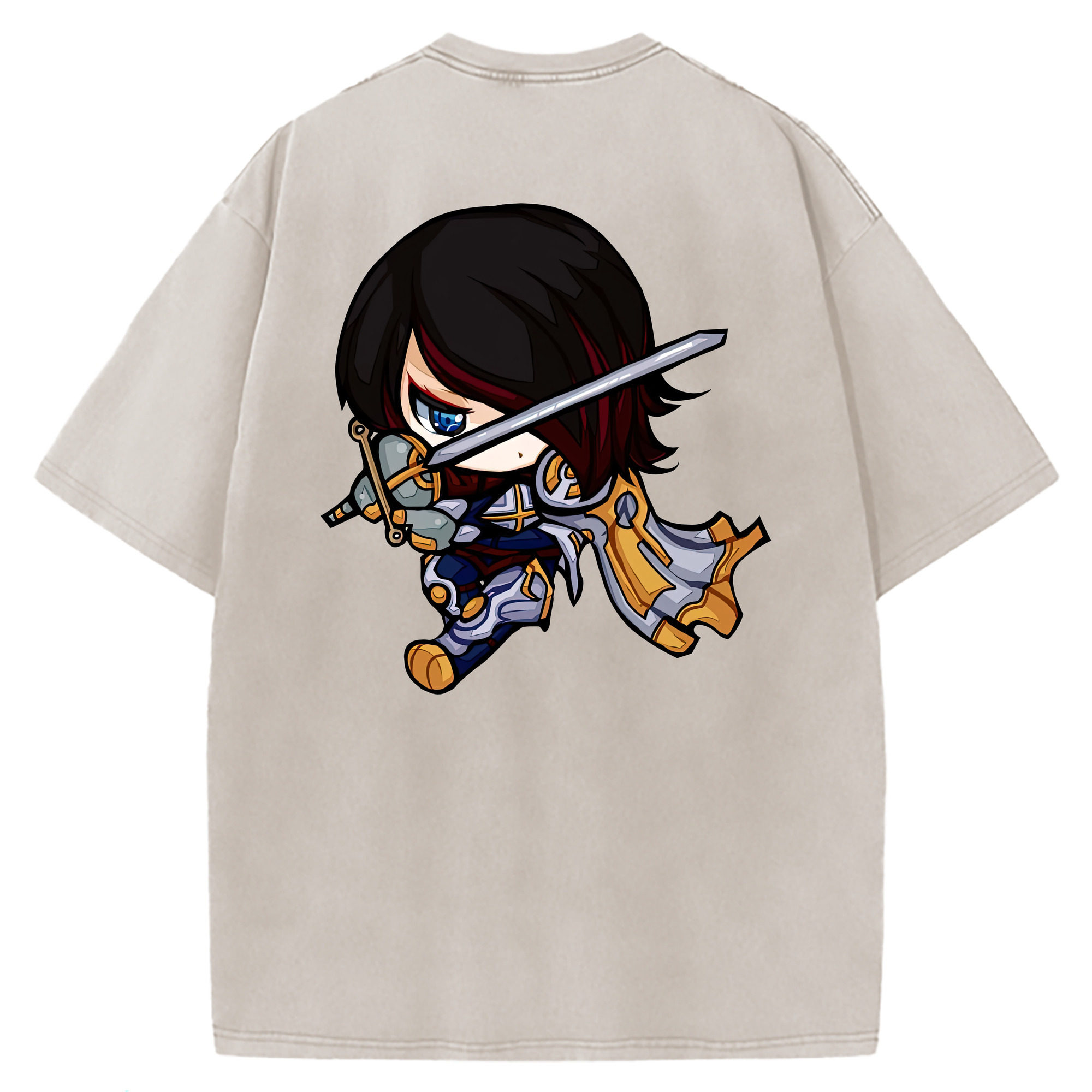 （画像用） リーグ・オブ・レジェンド League of Legends LOL 綿100% ヴィンテージ風 半袖Tシャツ（背面プリント）