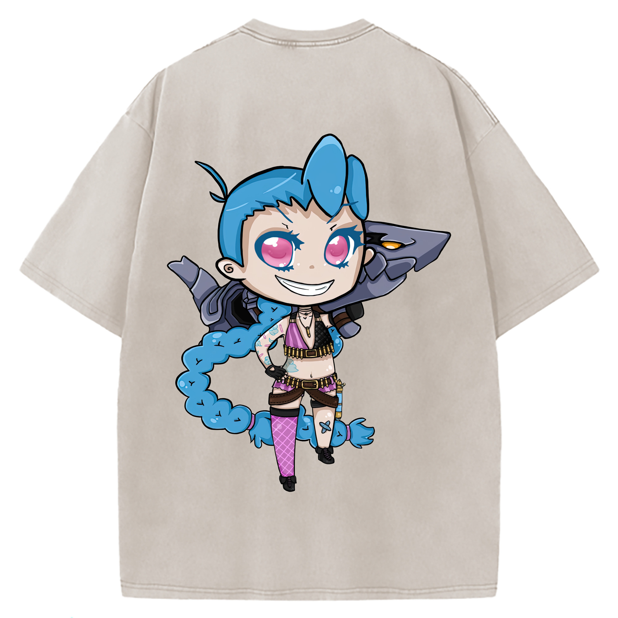 （画像用） リーグ・オブ・レジェンド League of Legends LOL 綿100% ヴィンテージ風 半袖Tシャツ（背面プリント）