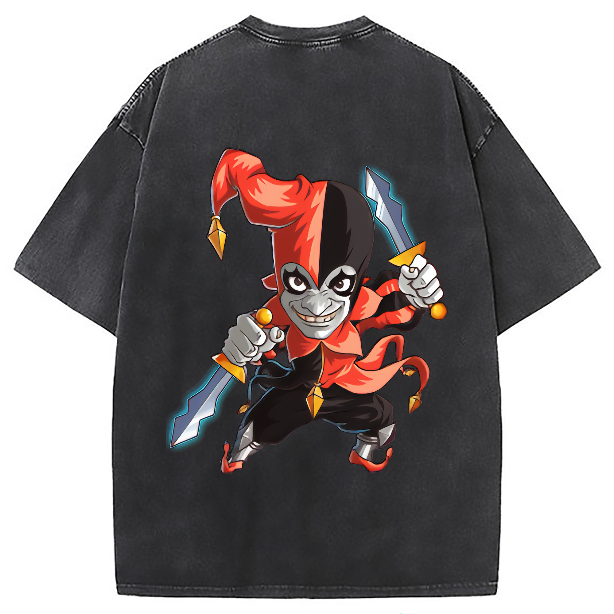 （画像用） リーグ・オブ・レジェンド League of Legends LOL 綿100% ヴィンテージ風 半袖Tシャツ（背面プリント）
