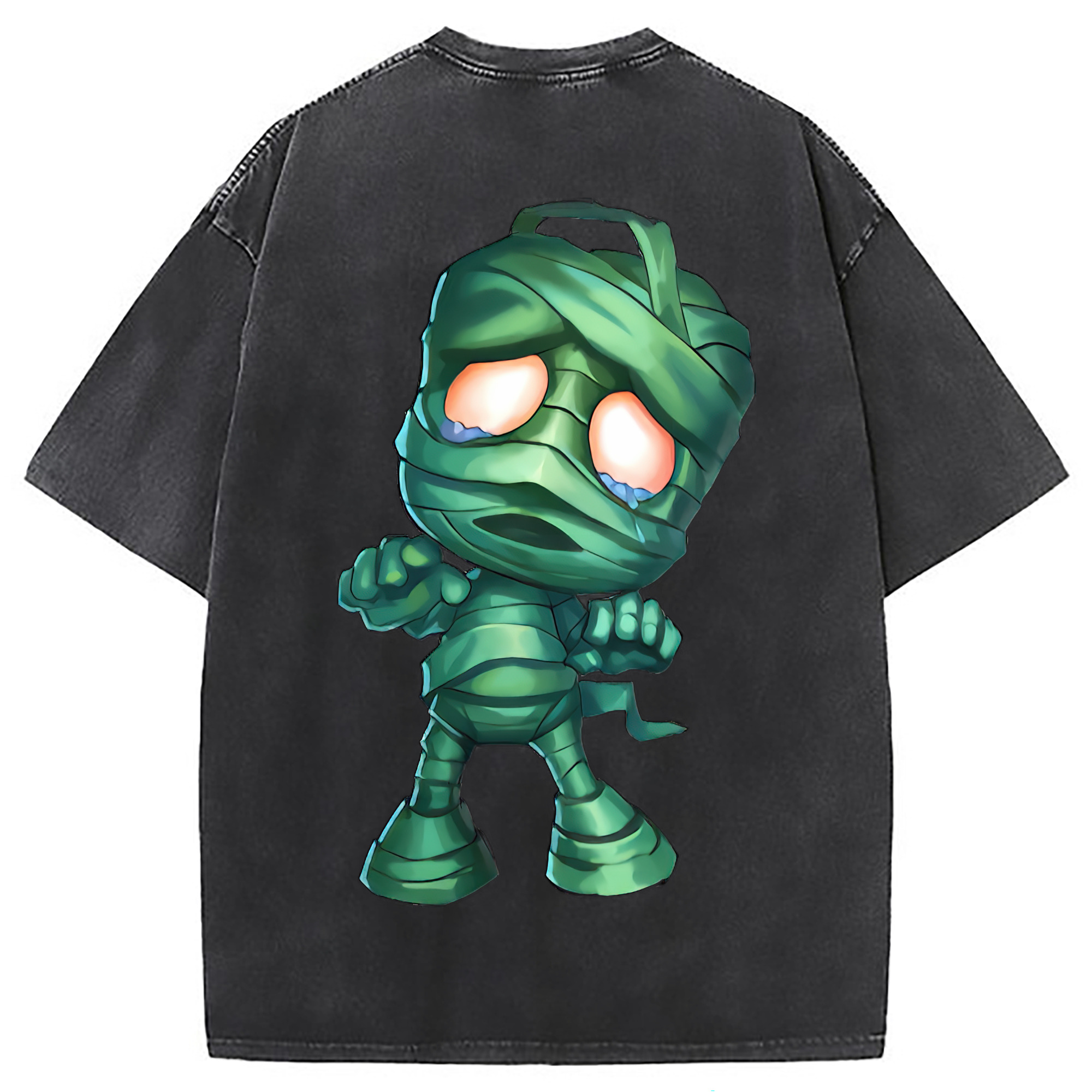 （画像用） リーグ・オブ・レジェンド League of Legends LOL 綿100% ヴィンテージ風 半袖Tシャツ（背面プリント）