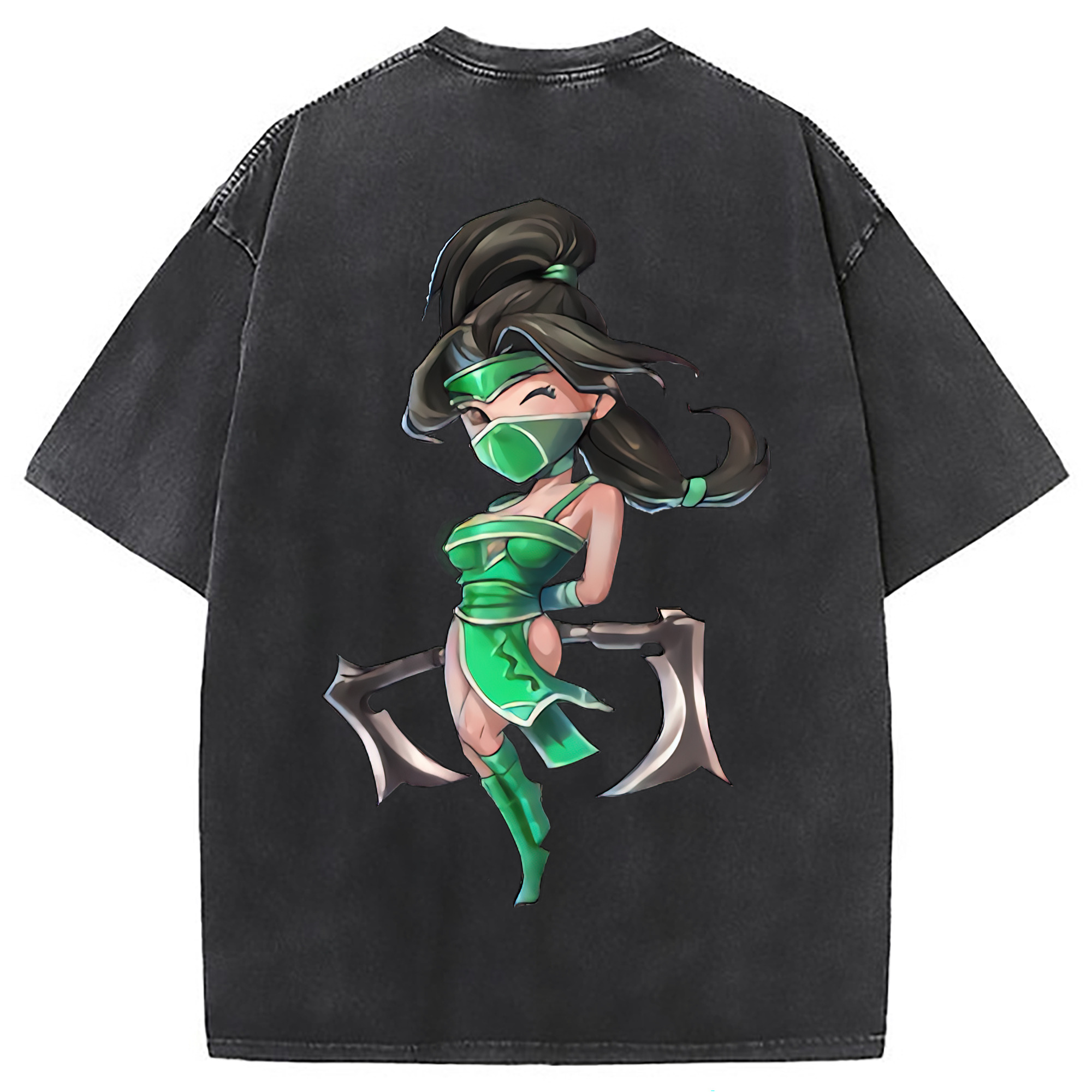 （画像用） リーグ・オブ・レジェンド League of Legends LOL 綿100% ヴィンテージ風 半袖Tシャツ（背面プリント）
