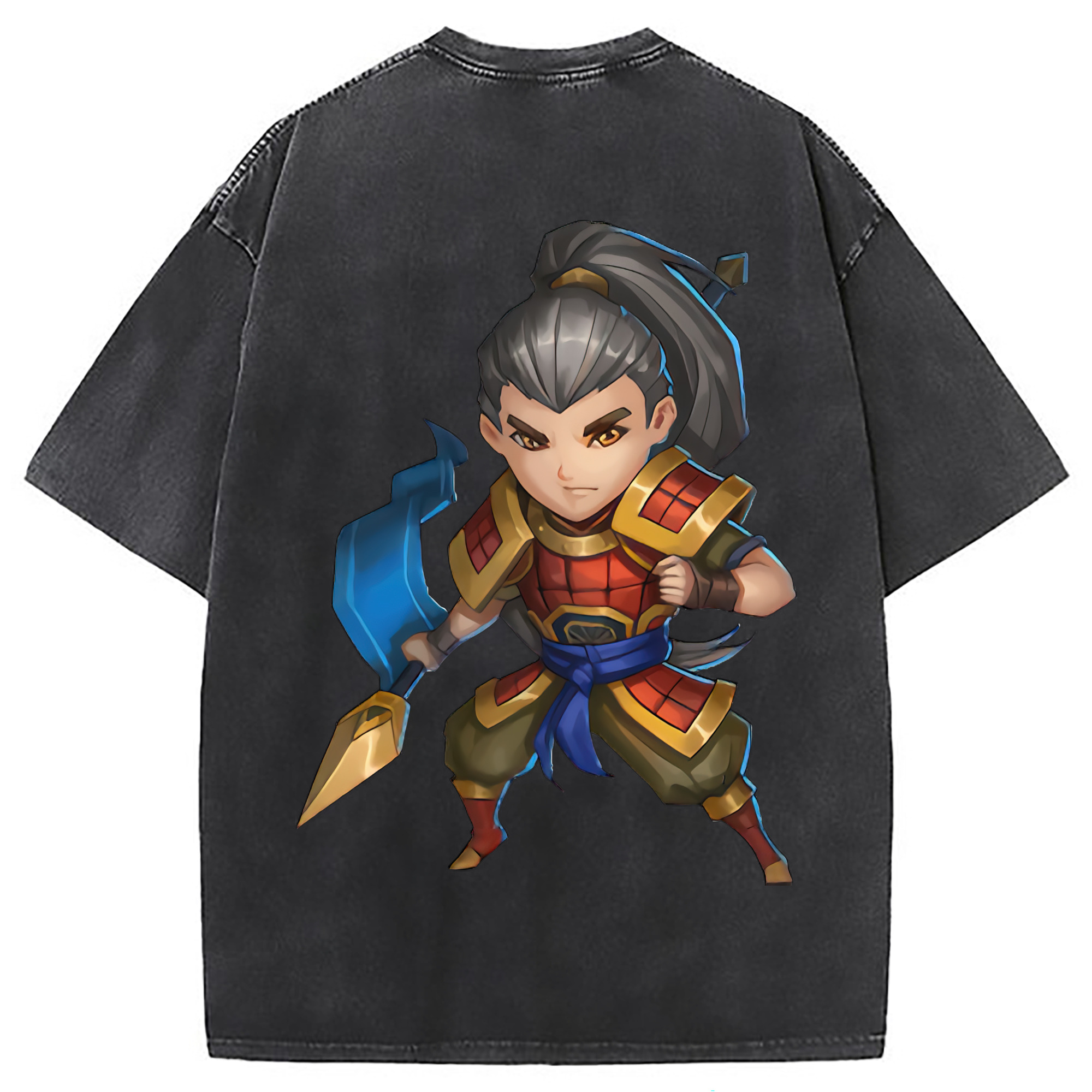 （画像用） リーグ・オブ・レジェンド League of Legends LOL 綿100% ヴィンテージ風 半袖Tシャツ（背面プリント）