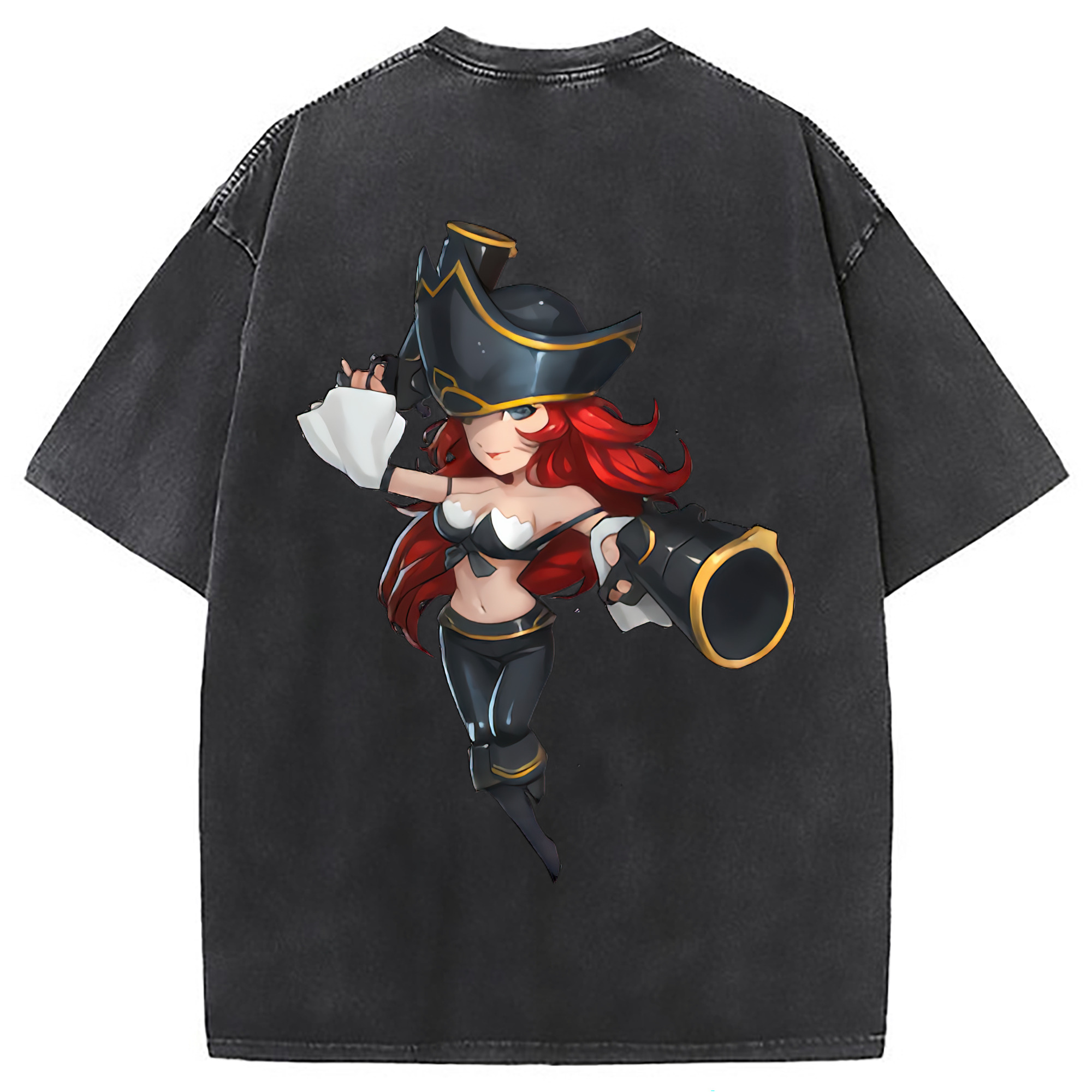 （画像用） リーグ・オブ・レジェンド League of Legends LOL 綿100% ヴィンテージ風 半袖Tシャツ（背面プリント）
