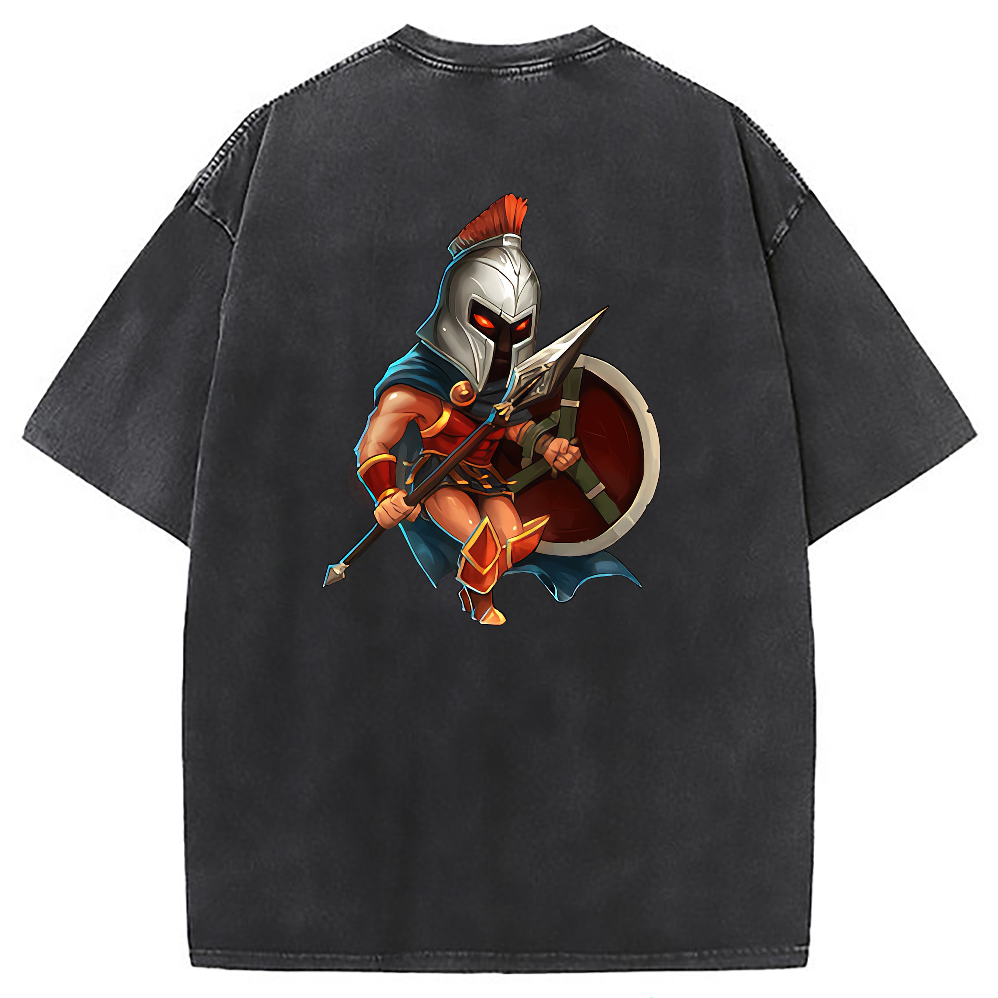 （画像用） リーグ・オブ・レジェンド League of Legends LOL 綿100% ヴィンテージ風 半袖Tシャツ（背面プリント）