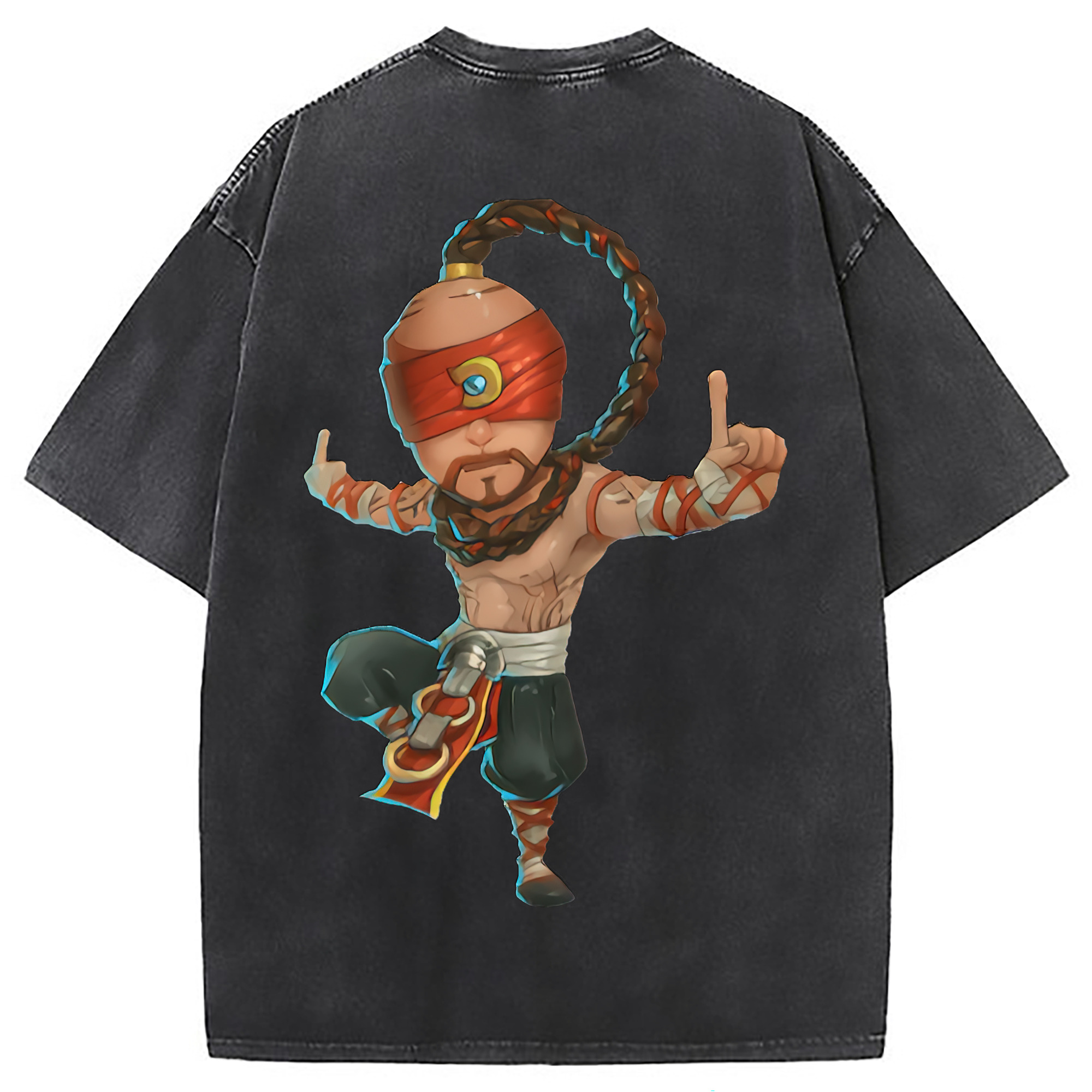 （画像用） リーグ・オブ・レジェンド League of Legends LOL 綿100% ヴィンテージ風 半袖Tシャツ（背面プリント）