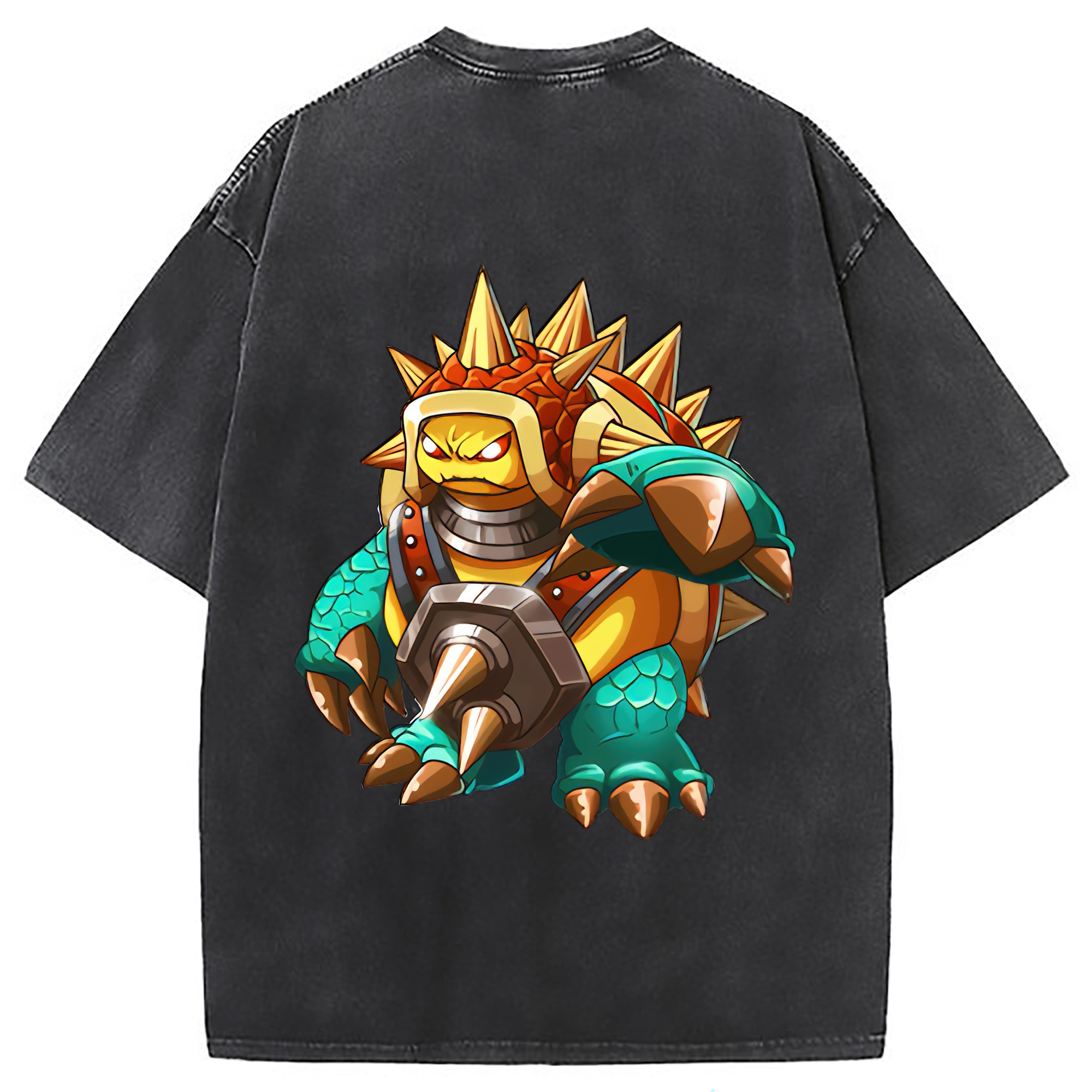 （画像用） リーグ・オブ・レジェンド League of Legends LOL 綿100% ヴィンテージ風 半袖Tシャツ（背面プリント）