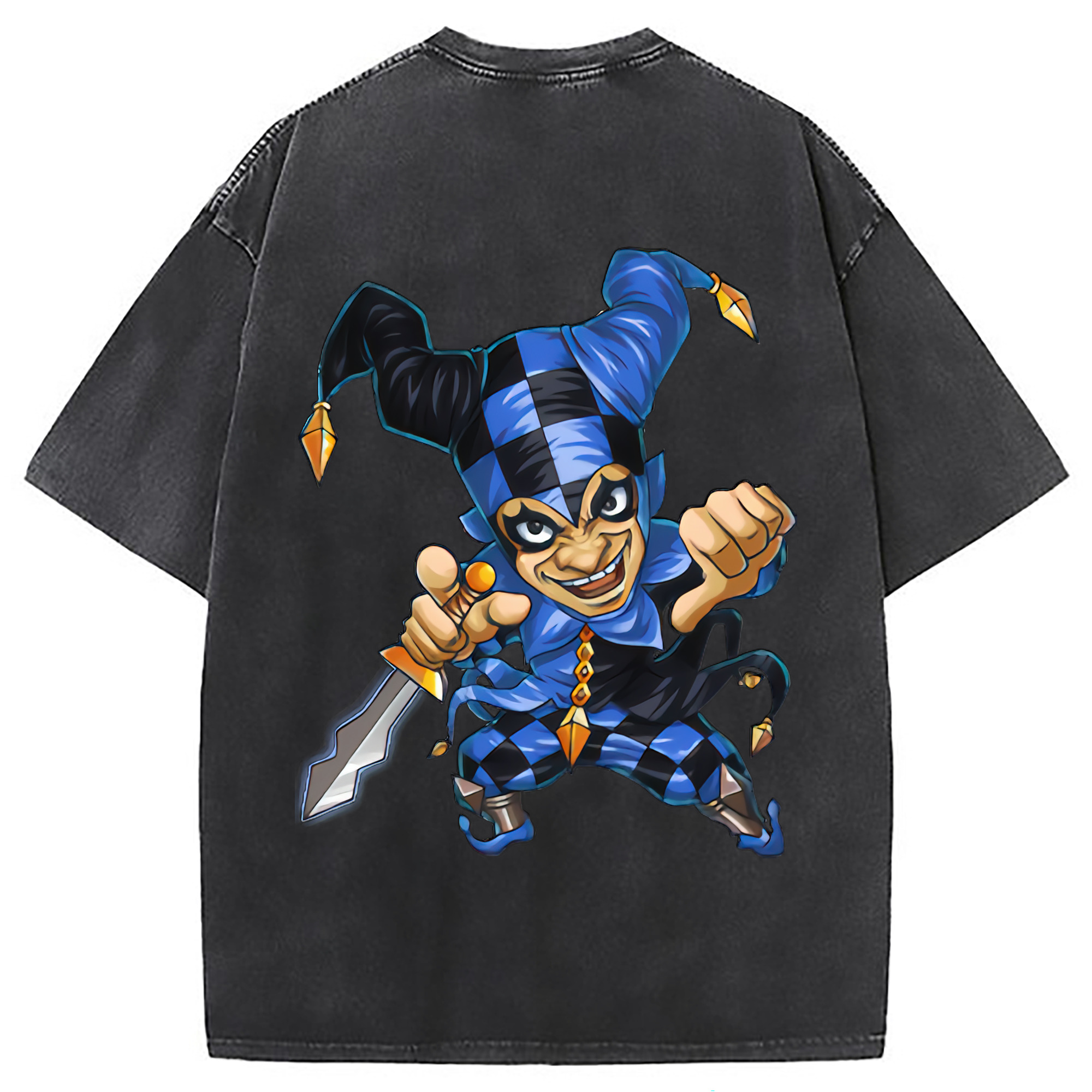 （画像用） リーグ・オブ・レジェンド League of Legends LOL 綿100% ヴィンテージ風 半袖Tシャツ（背面プリント）