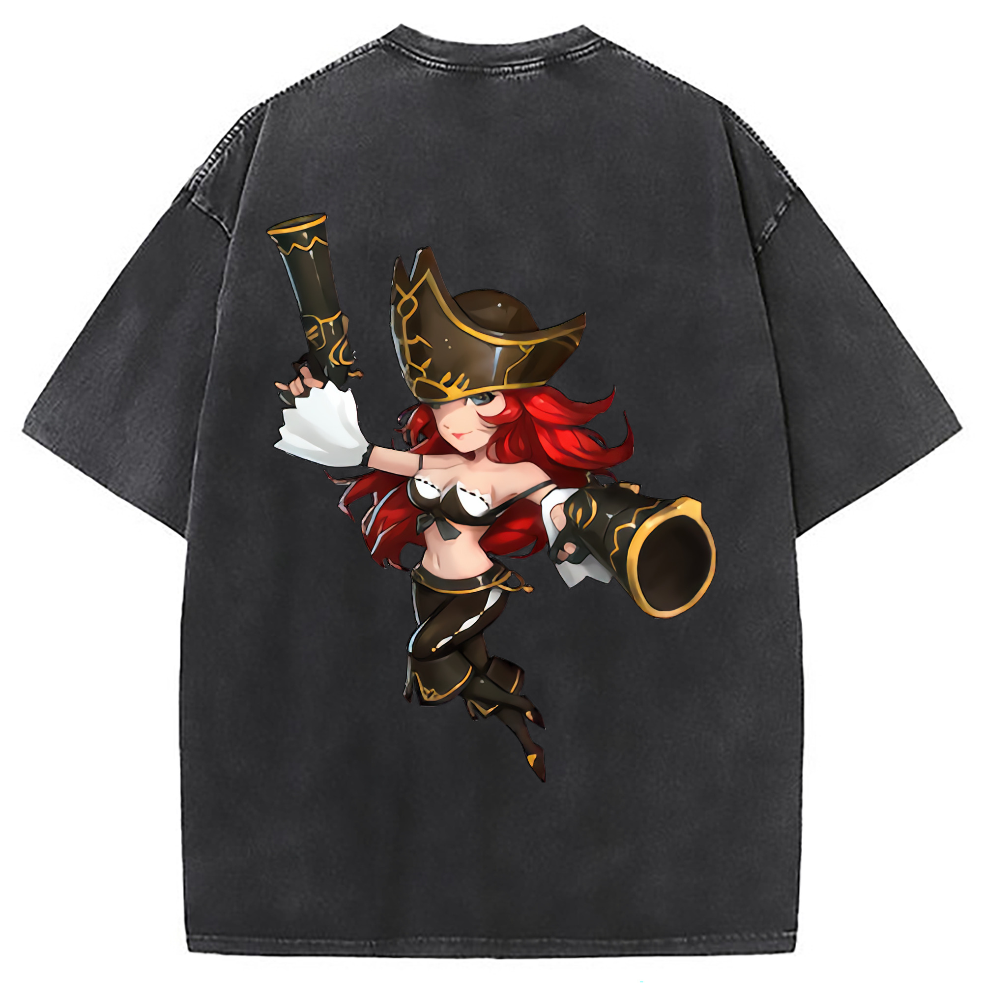 （画像用） リーグ・オブ・レジェンド League of Legends LOL 綿100% ヴィンテージ風 半袖Tシャツ（背面プリント）