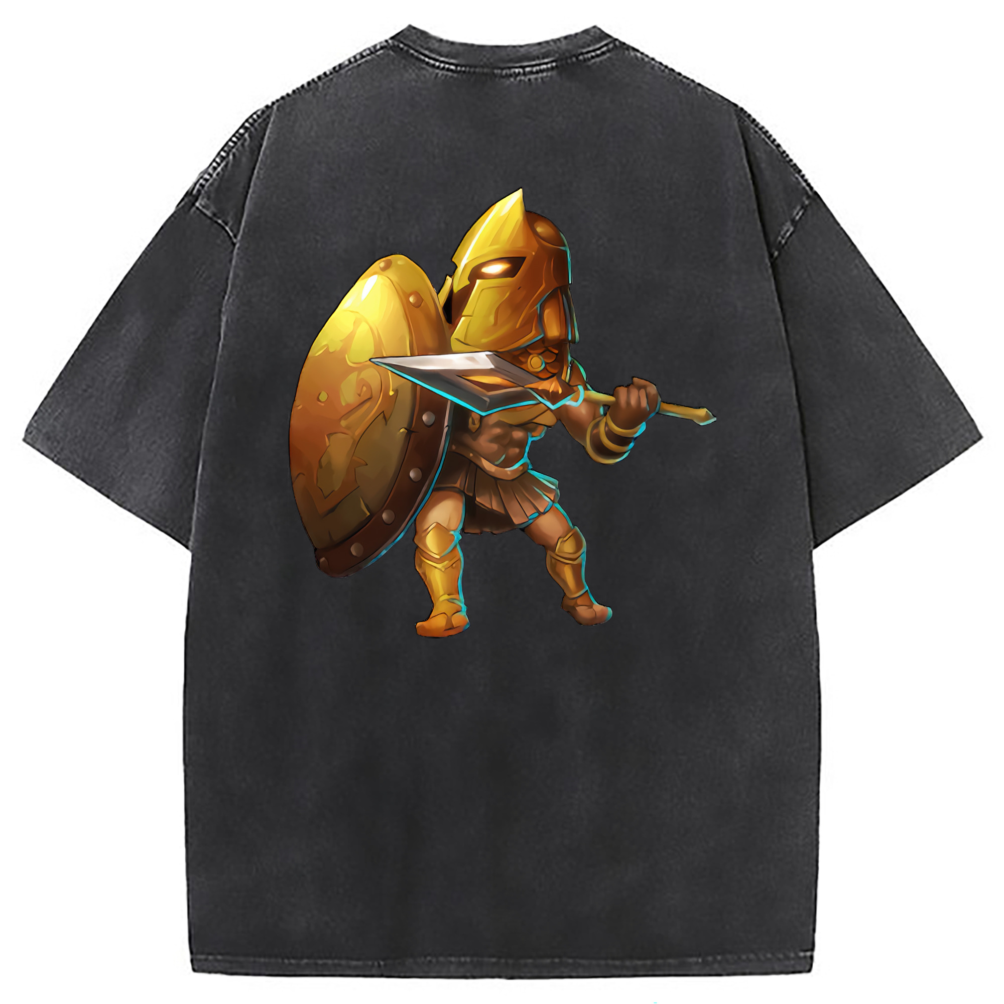 （画像用） リーグ・オブ・レジェンド League of Legends LOL 綿100% ヴィンテージ風 半袖Tシャツ（背面プリント）