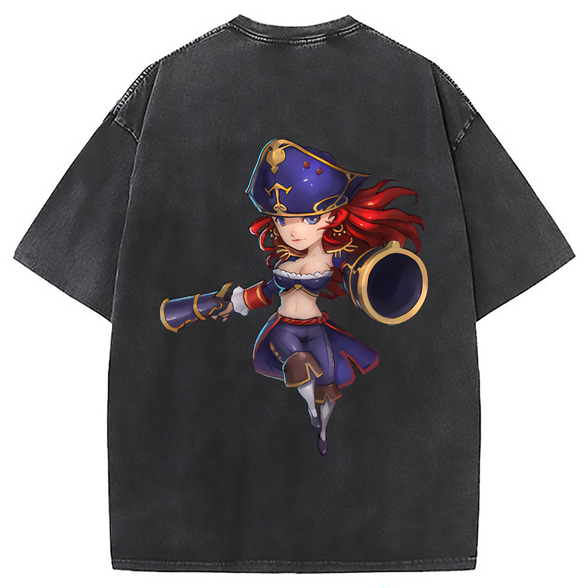 （画像用） リーグ・オブ・レジェンド League of Legends LOL 綿100% ヴィンテージ風 半袖Tシャツ（背面プリント）