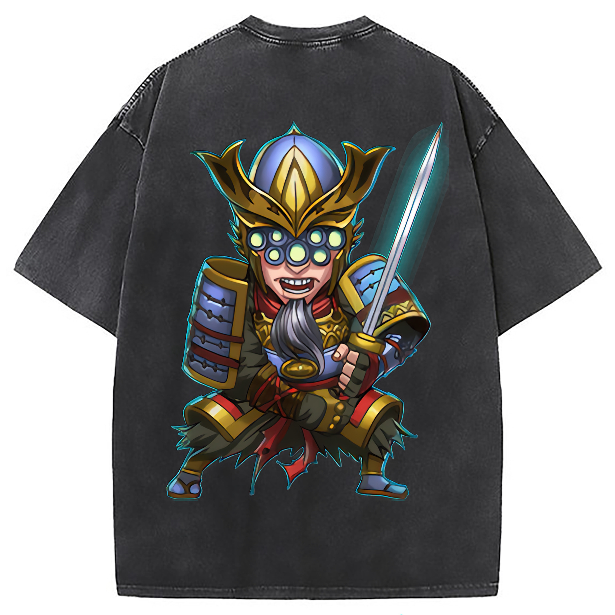 （画像用） リーグ・オブ・レジェンド League of Legends LOL 綿100% ヴィンテージ風 半袖Tシャツ（背面プリント）