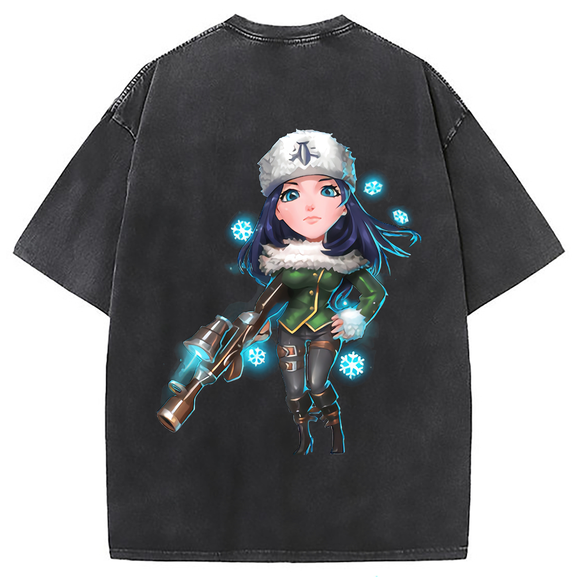 （画像用） リーグ・オブ・レジェンド League of Legends LOL 綿100% ヴィンテージ風 半袖Tシャツ（背面プリント）