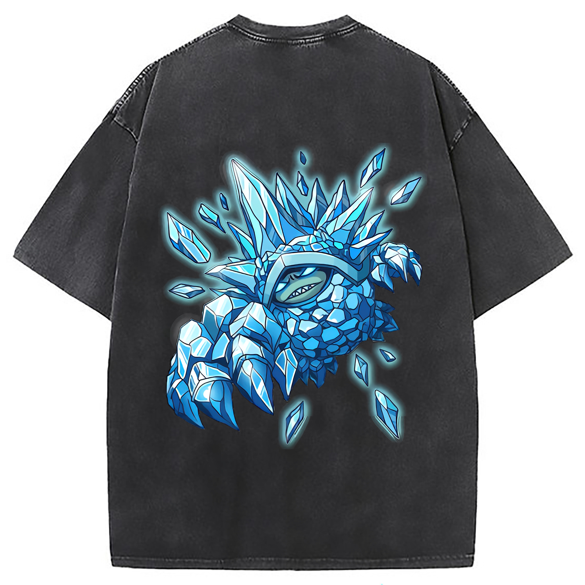 （画像用） リーグ・オブ・レジェンド League of Legends LOL 綿100% ヴィンテージ風 半袖Tシャツ（背面プリント）