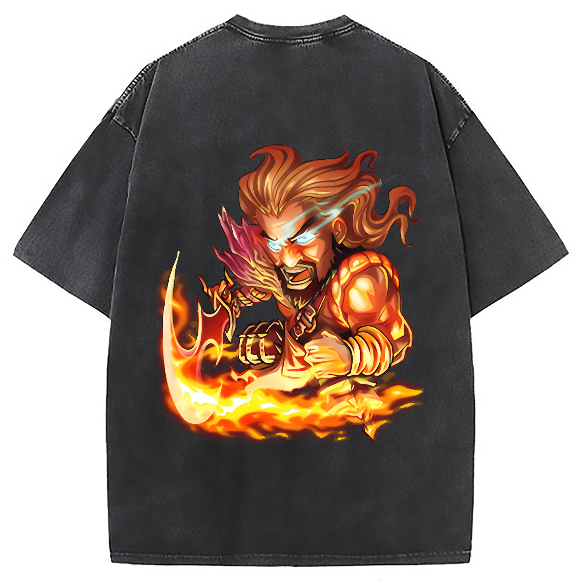（画像用） リーグ・オブ・レジェンド League of Legends LOL 綿100% ヴィンテージ風 半袖Tシャツ（背面プリント）
