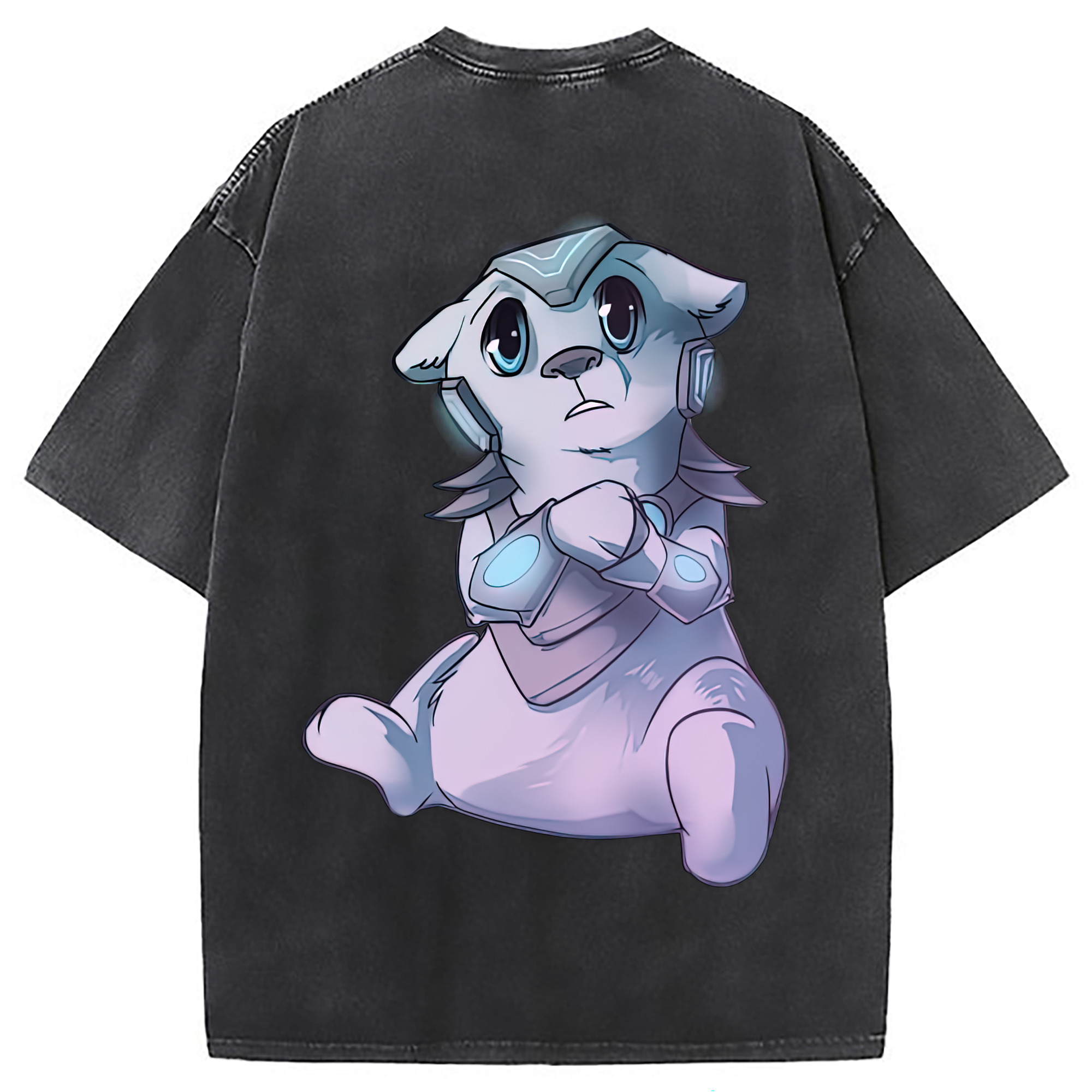 （画像用） リーグ・オブ・レジェンド League of Legends LOL 綿100% ヴィンテージ風 半袖Tシャツ（背面プリント）