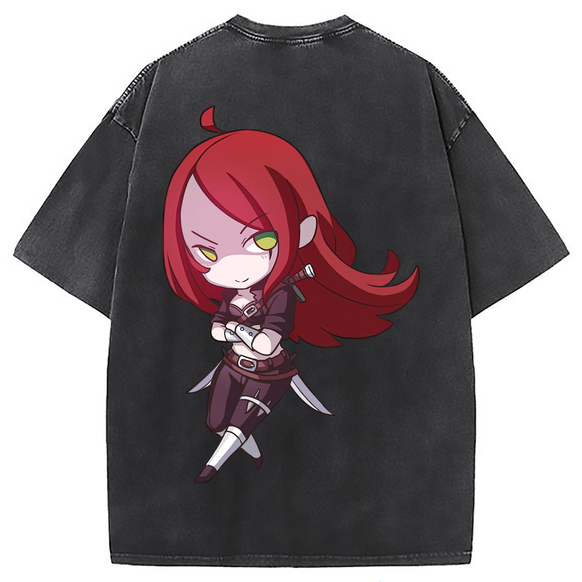 （画像用） リーグ・オブ・レジェンド League of Legends LOL 綿100% ヴィンテージ風 半袖Tシャツ（背面プリント）