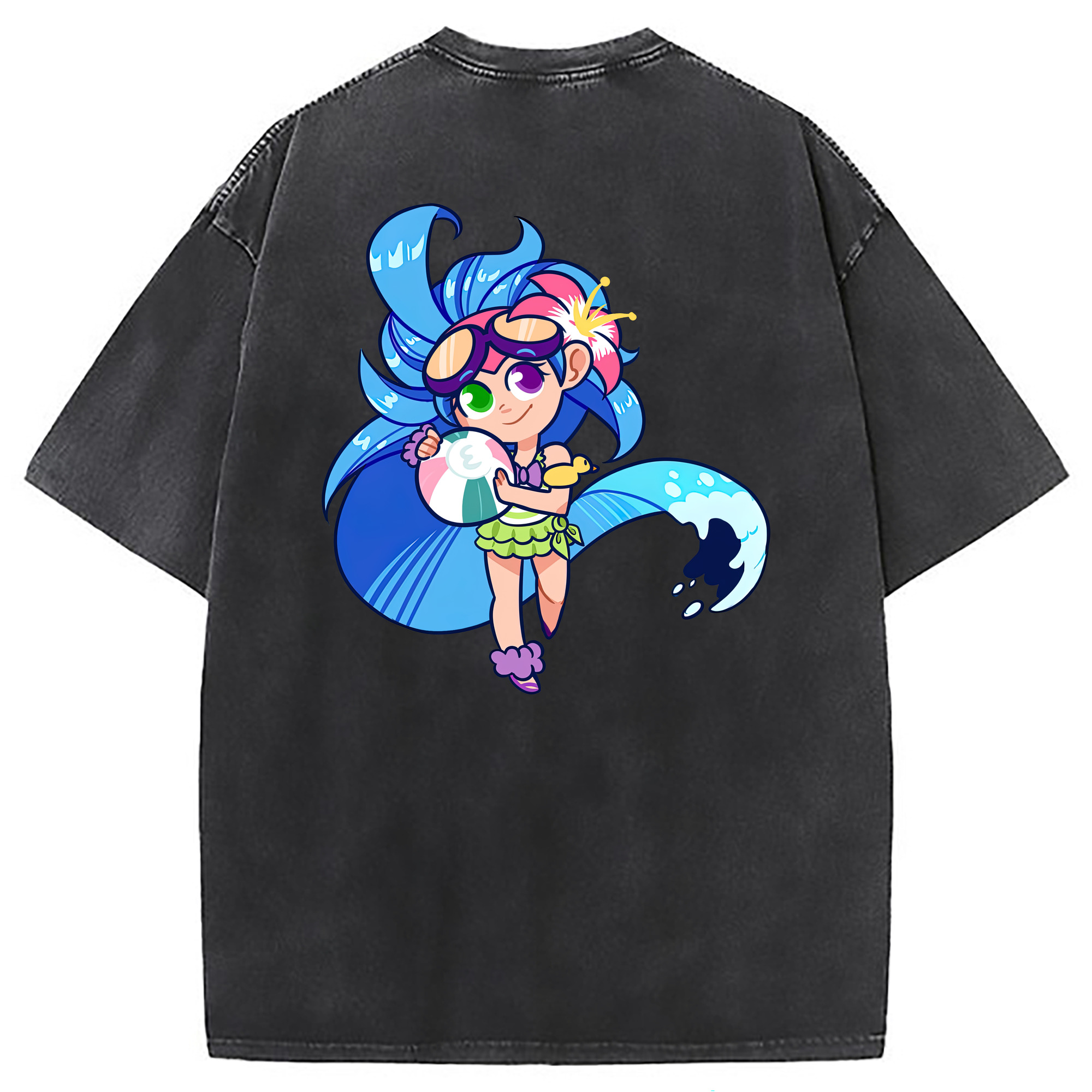 （画像用） リーグ・オブ・レジェンド League of Legends LOL 綿100% ヴィンテージ風 半袖Tシャツ（背面プリント）