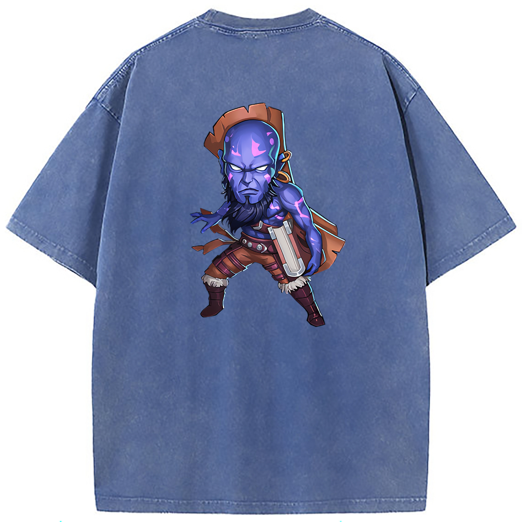 （画像用） リーグ・オブ・レジェンド League of Legends LOL 綿100% ヴィンテージ風 半袖Tシャツ（背面プリント）