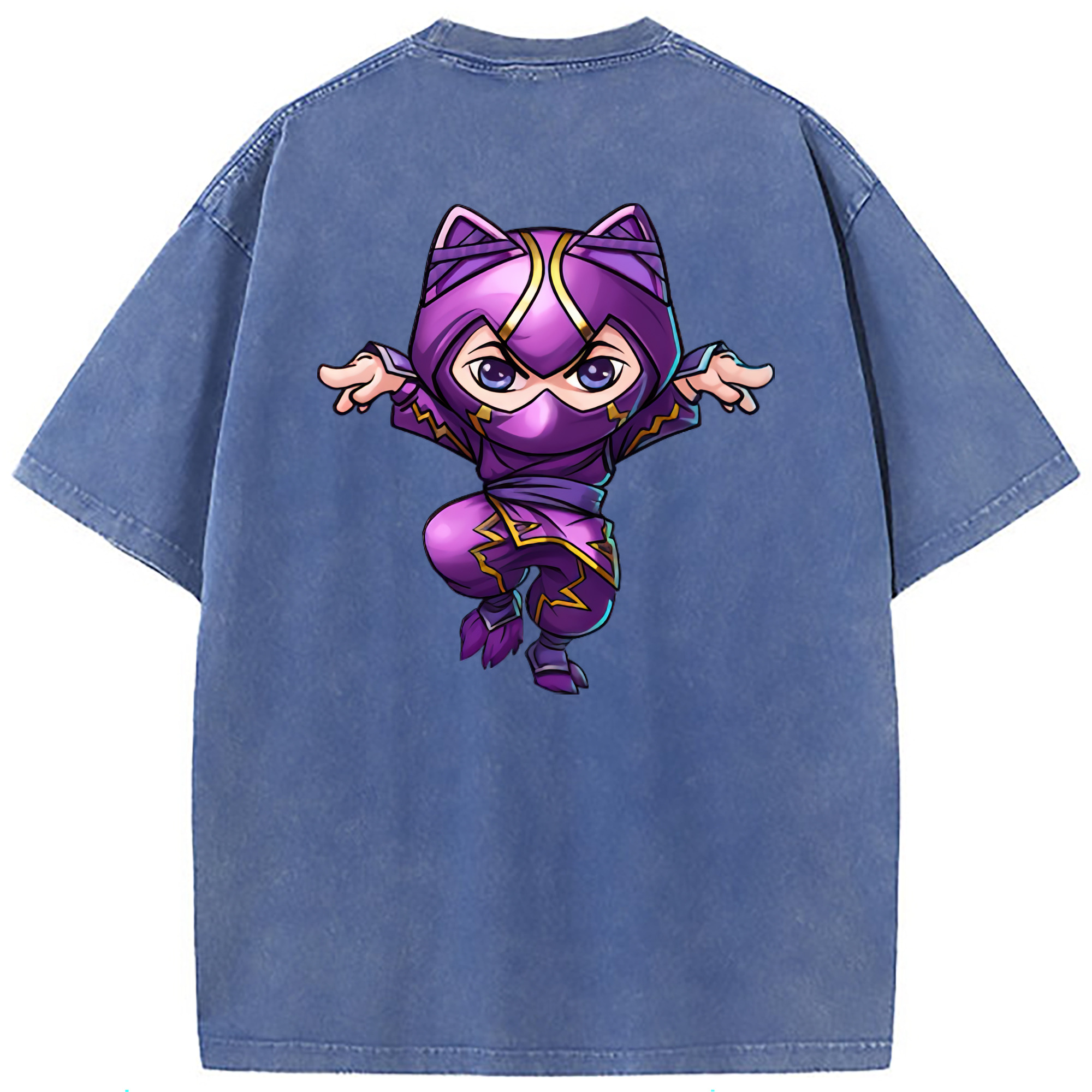 （画像用） リーグ・オブ・レジェンド League of Legends LOL 綿100% ヴィンテージ風 半袖Tシャツ（背面プリント）