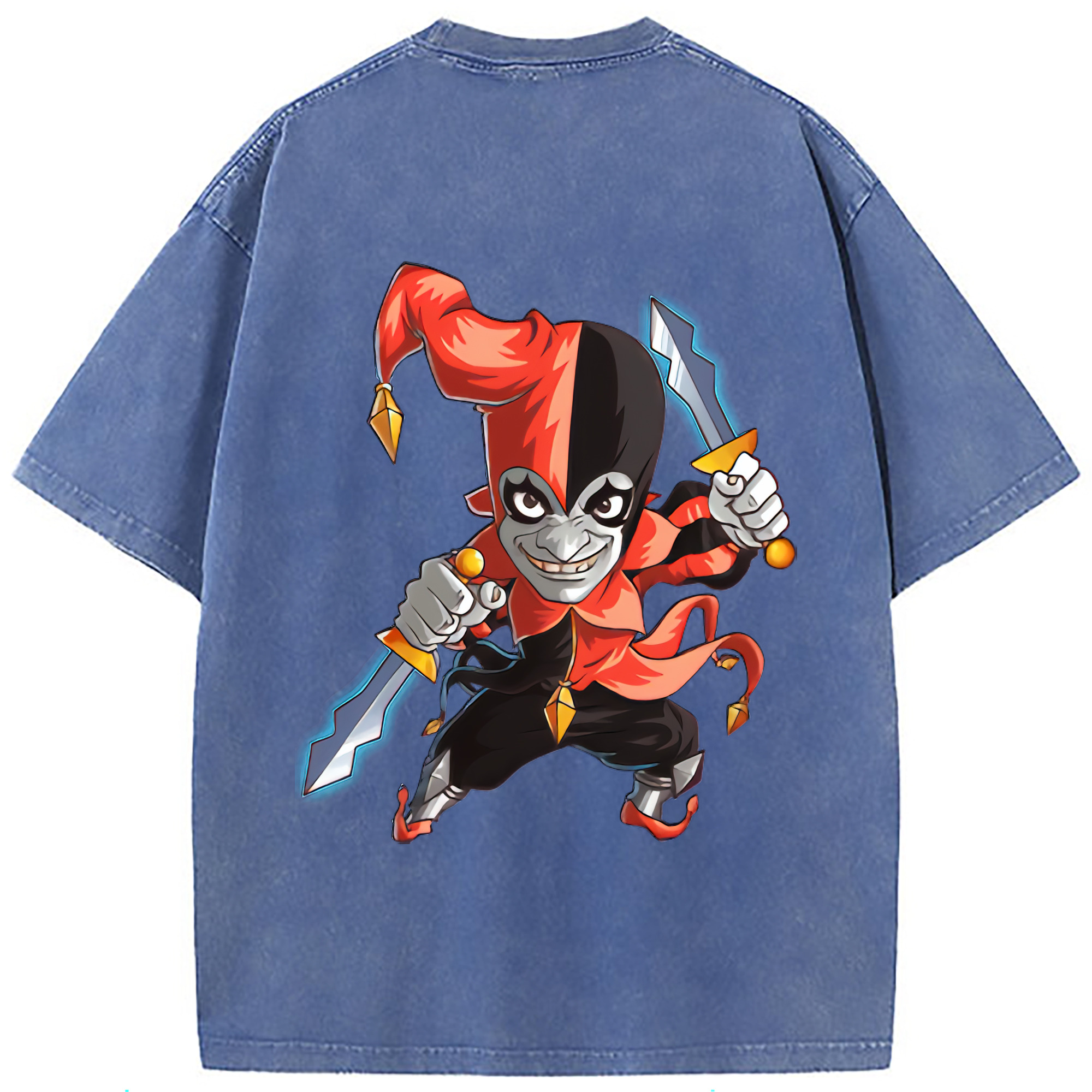（画像用） リーグ・オブ・レジェンド League of Legends LOL 綿100% ヴィンテージ風 半袖Tシャツ（背面プリント）