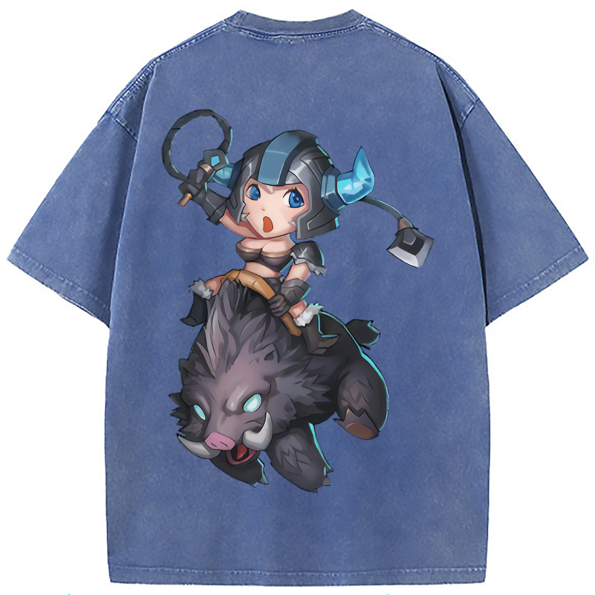 （画像用） リーグ・オブ・レジェンド League of Legends LOL 綿100% ヴィンテージ風 半袖Tシャツ（背面プリント）