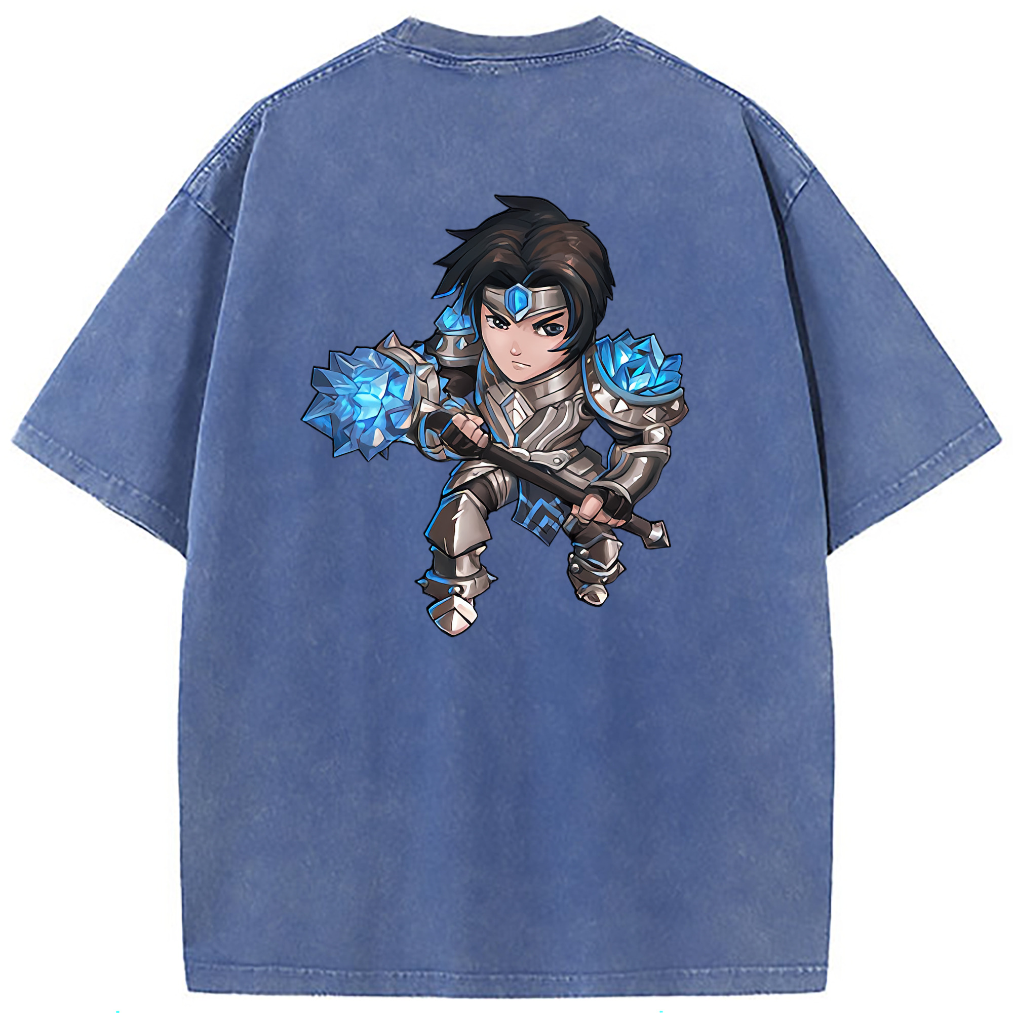 （画像用） リーグ・オブ・レジェンド League of Legends LOL 綿100% ヴィンテージ風 半袖Tシャツ（背面プリント）
