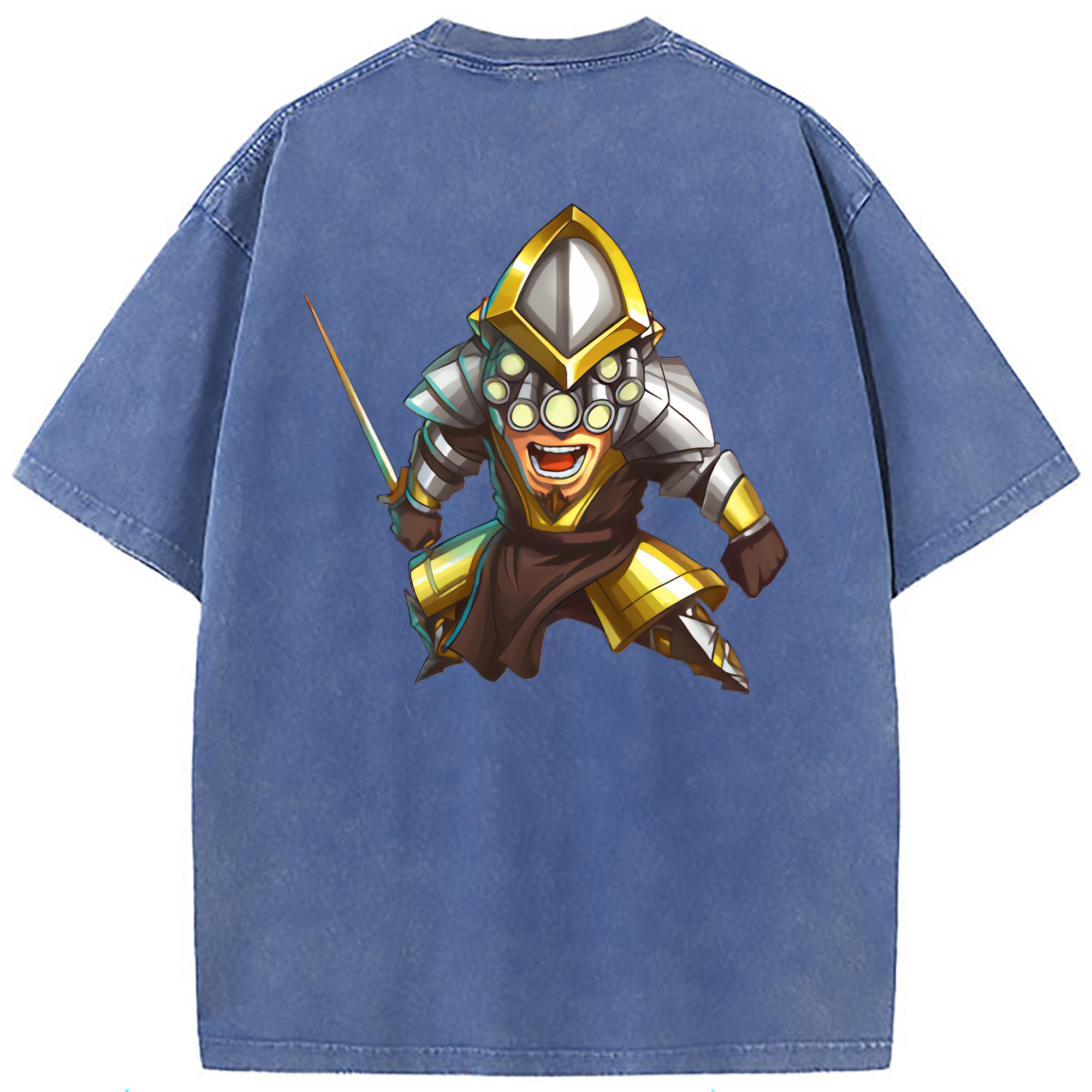 （画像用） リーグ・オブ・レジェンド League of Legends LOL 綿100% ヴィンテージ風 半袖Tシャツ（背面プリント）