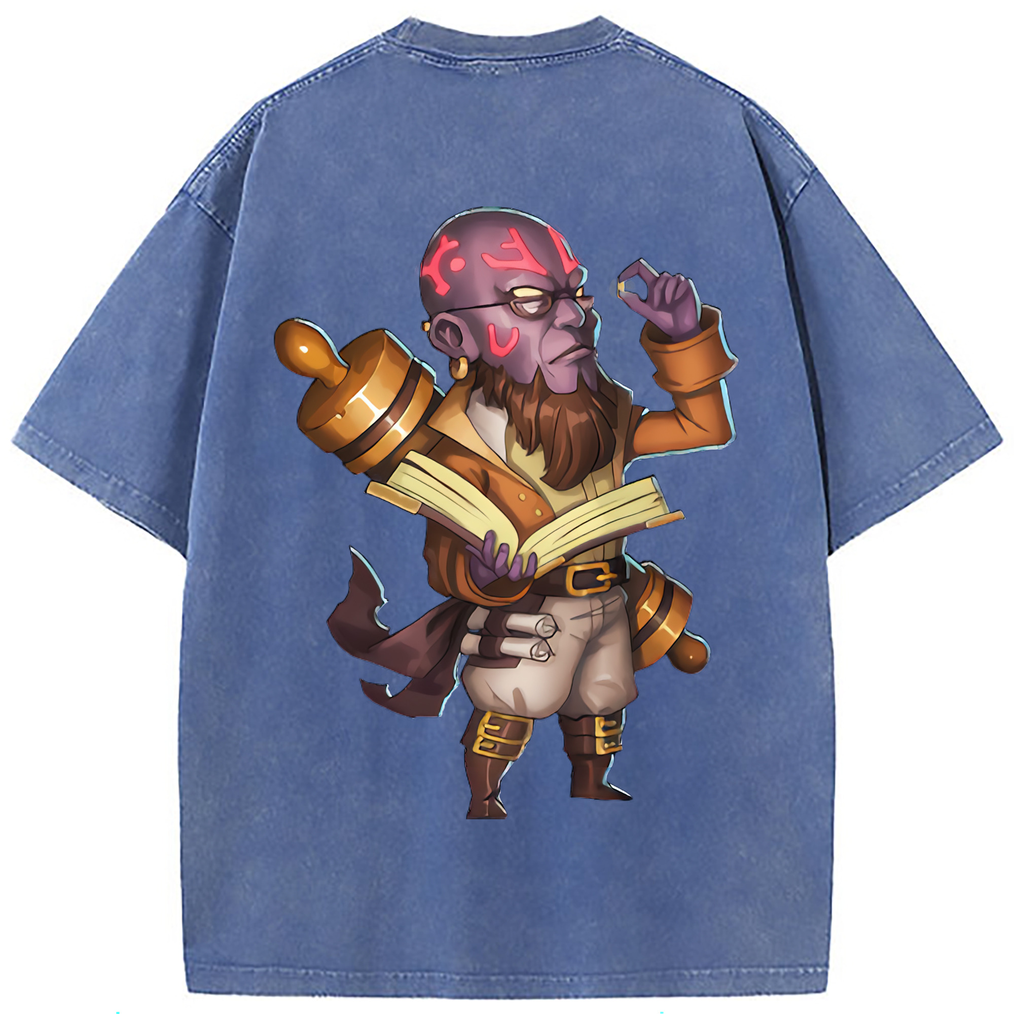 （画像用） リーグ・オブ・レジェンド League of Legends LOL 綿100% ヴィンテージ風 半袖Tシャツ（背面プリント）