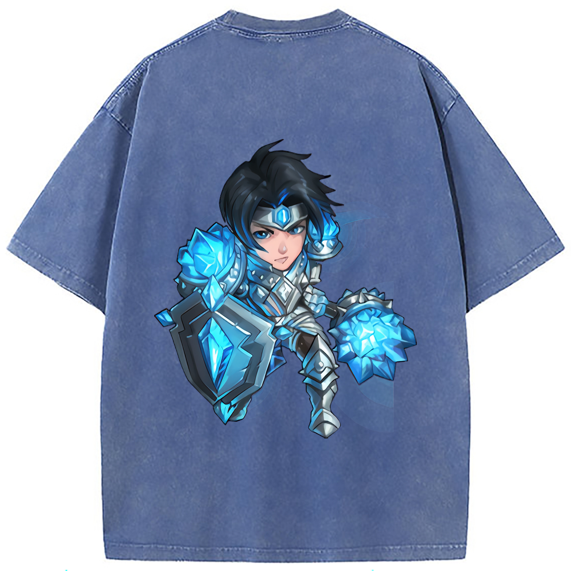 （画像用） リーグ・オブ・レジェンド League of Legends LOL 綿100% ヴィンテージ風 半袖Tシャツ（背面プリント）