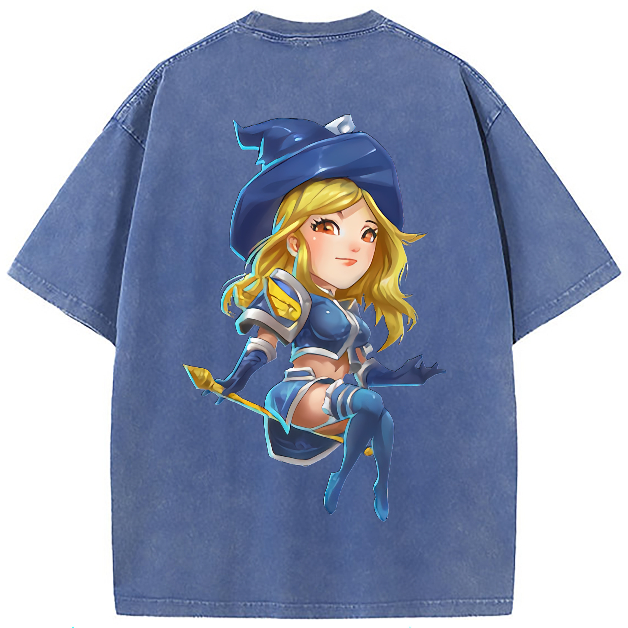 （画像用） リーグ・オブ・レジェンド League of Legends LOL 綿100% ヴィンテージ風 半袖Tシャツ（背面プリント）