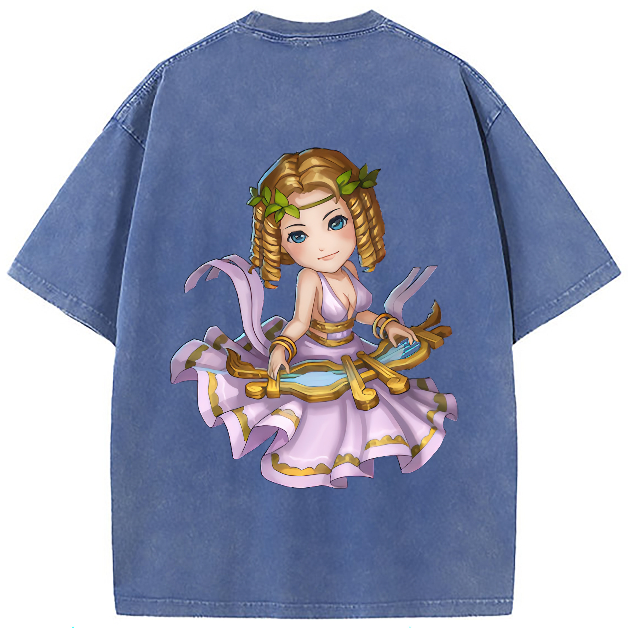 （画像用） リーグ・オブ・レジェンド League of Legends LOL 綿100% ヴィンテージ風 半袖Tシャツ（背面プリント）