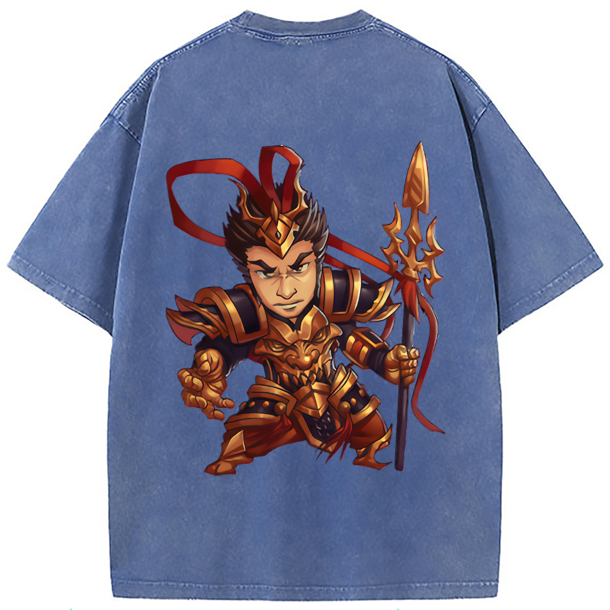 （画像用） リーグ・オブ・レジェンド League of Legends LOL 綿100% ヴィンテージ風 半袖Tシャツ（背面プリント）