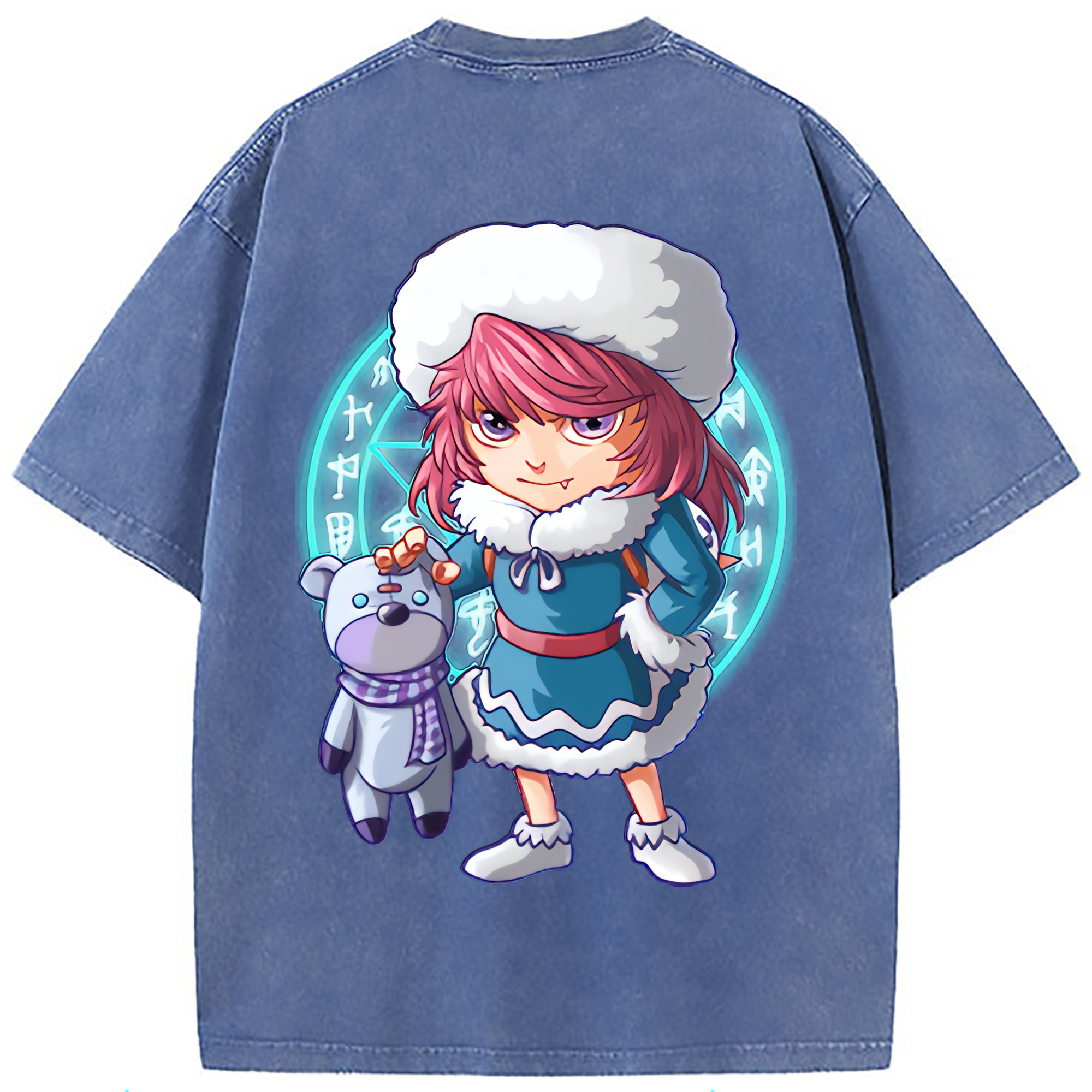 （画像用） リーグ・オブ・レジェンド League of Legends LOL 綿100% ヴィンテージ風 半袖Tシャツ（背面プリント）