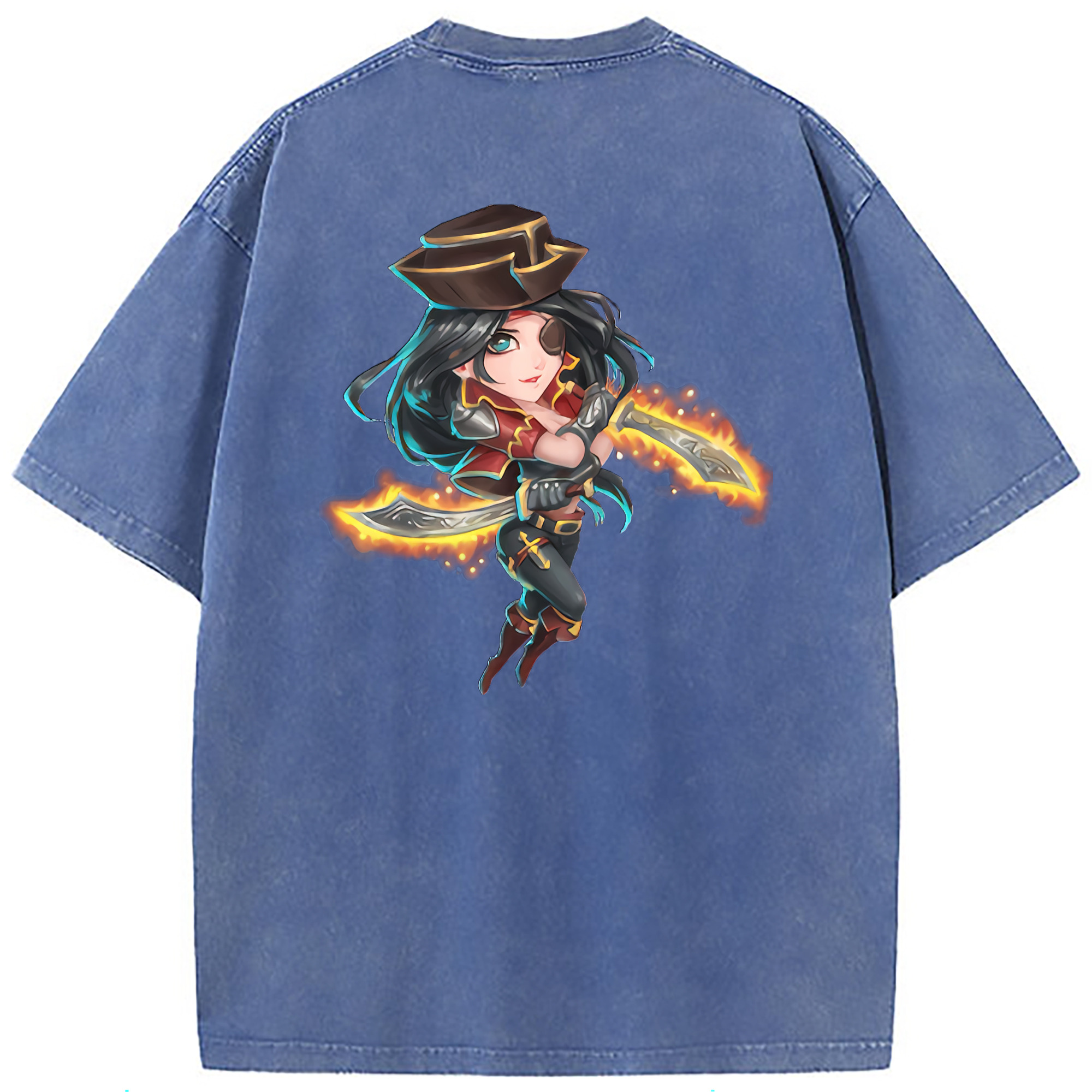（画像用） リーグ・オブ・レジェンド League of Legends LOL 綿100% ヴィンテージ風 半袖Tシャツ（背面プリント）