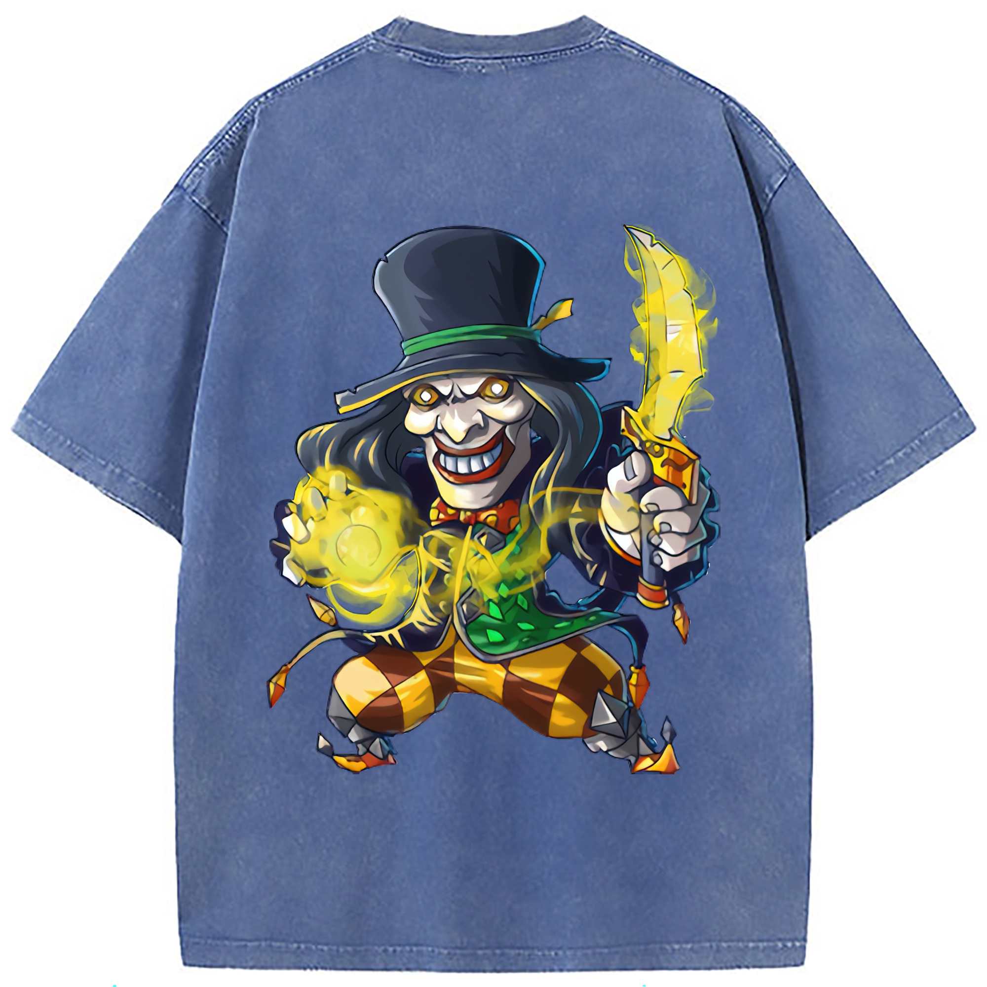 （画像用） リーグ・オブ・レジェンド League of Legends LOL 綿100% ヴィンテージ風 半袖Tシャツ（背面プリント）