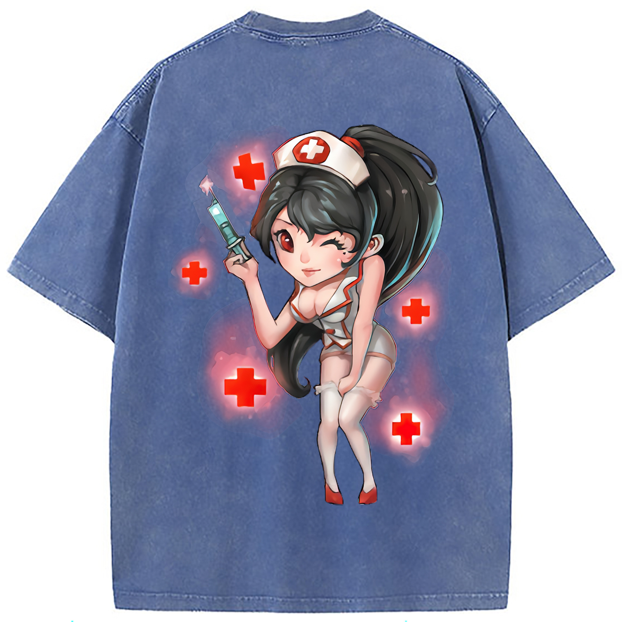 （画像用） リーグ・オブ・レジェンド League of Legends LOL 綿100% ヴィンテージ風 半袖Tシャツ（背面プリント）