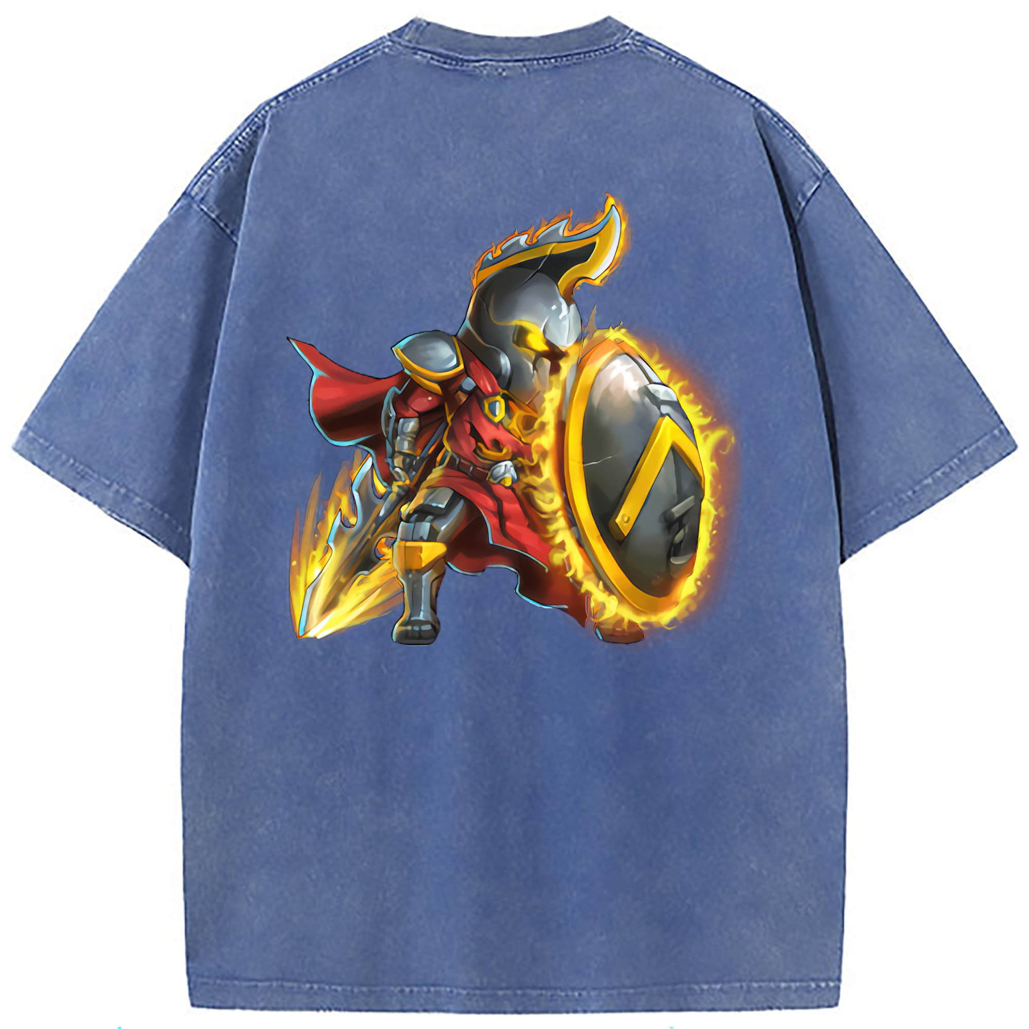 （画像用） リーグ・オブ・レジェンド League of Legends LOL 綿100% ヴィンテージ風 半袖Tシャツ（背面プリント）