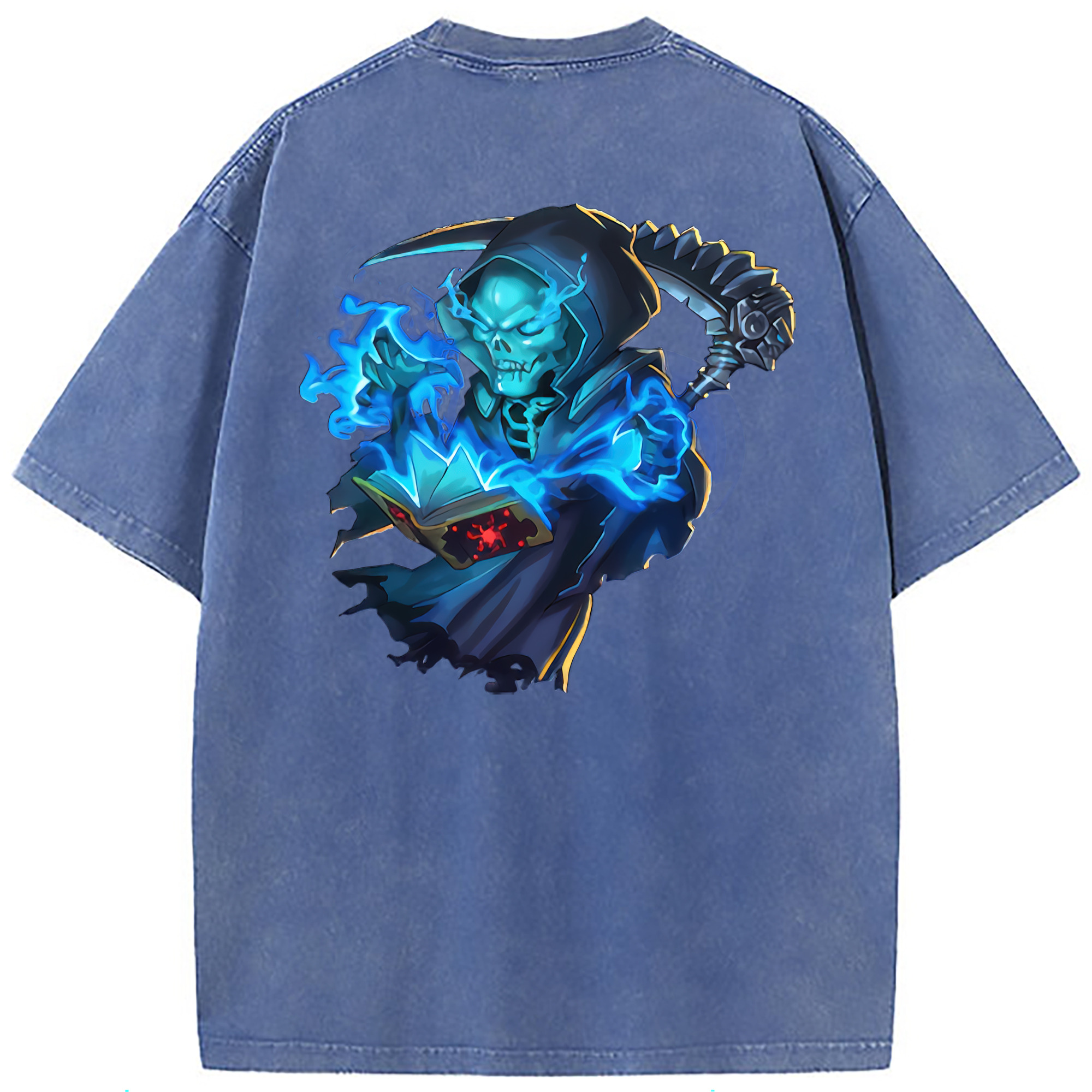 （画像用） リーグ・オブ・レジェンド League of Legends LOL 綿100% ヴィンテージ風 半袖Tシャツ（背面プリント）
